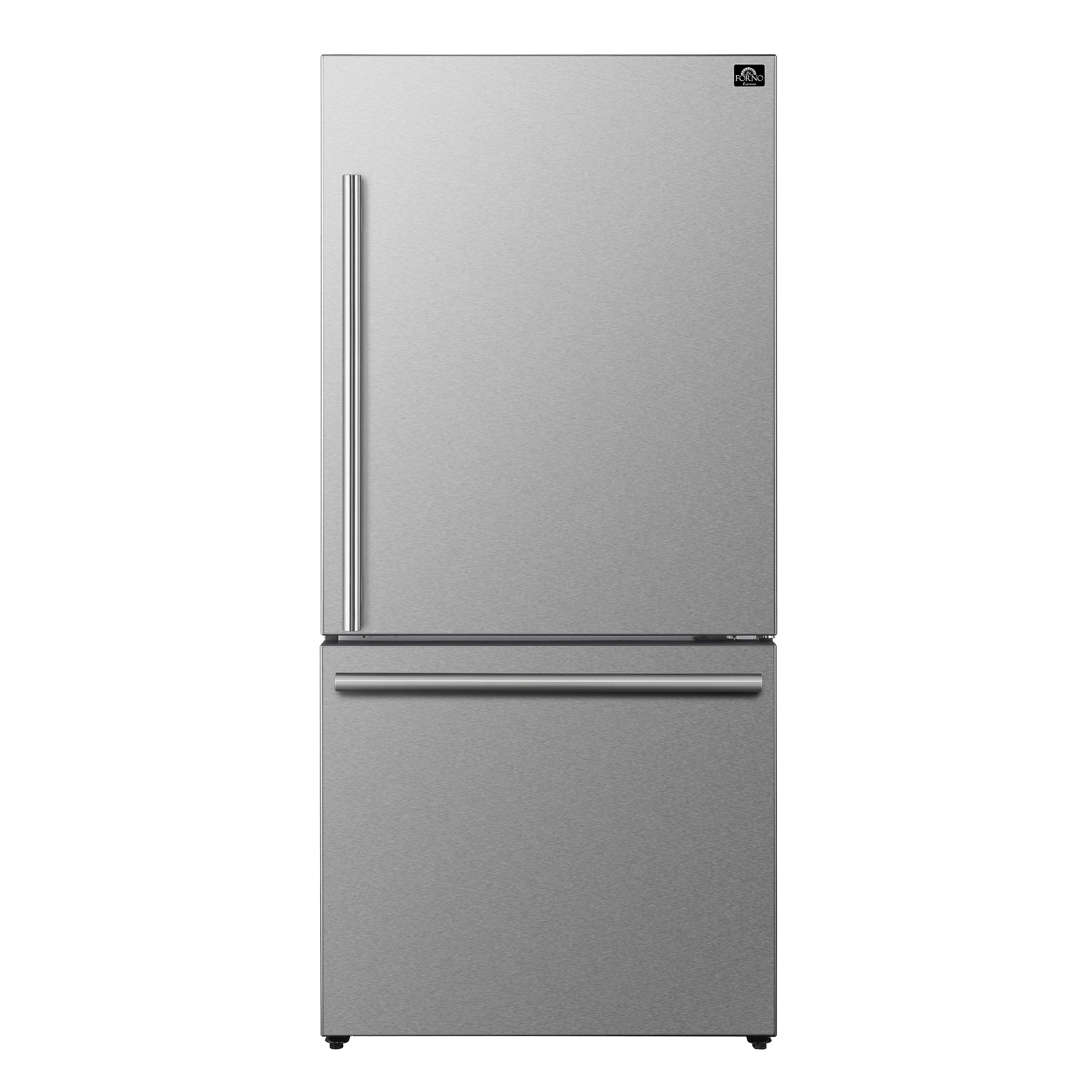 FORNO 2-Piece SS Kitchen Bundle - 30" Electric Range and 31" Bottom Freezer Refrigerator - Image 2
