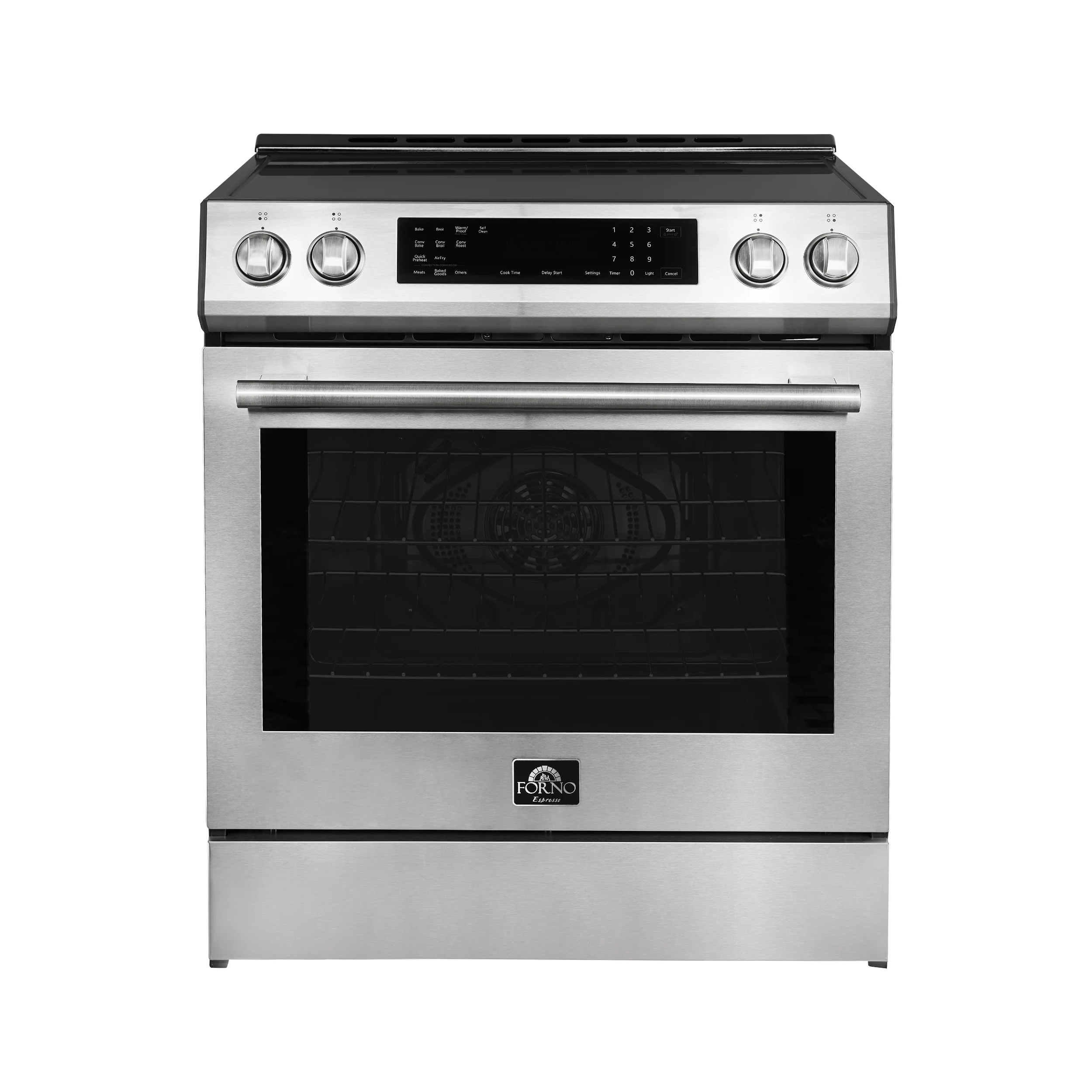 FORNO 2-Piece SS Kitchen Bundle - 30" Induction Range and 31" Bottom Freezer Refrigerator - Image 12