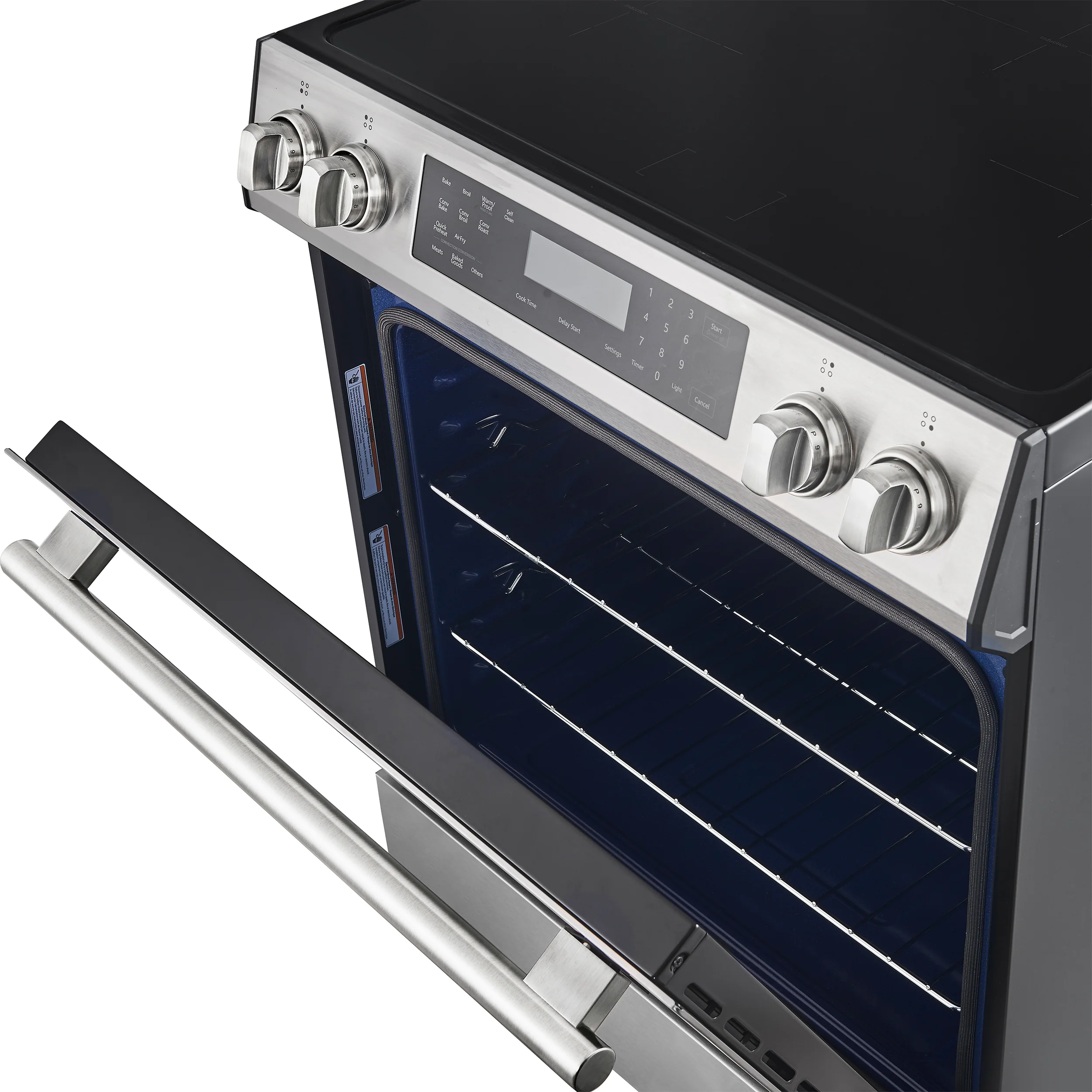 FORNO 2-Piece SS Kitchen Bundle - 30" Induction Range and 31" Bottom Freezer Refrigerator - Image 13