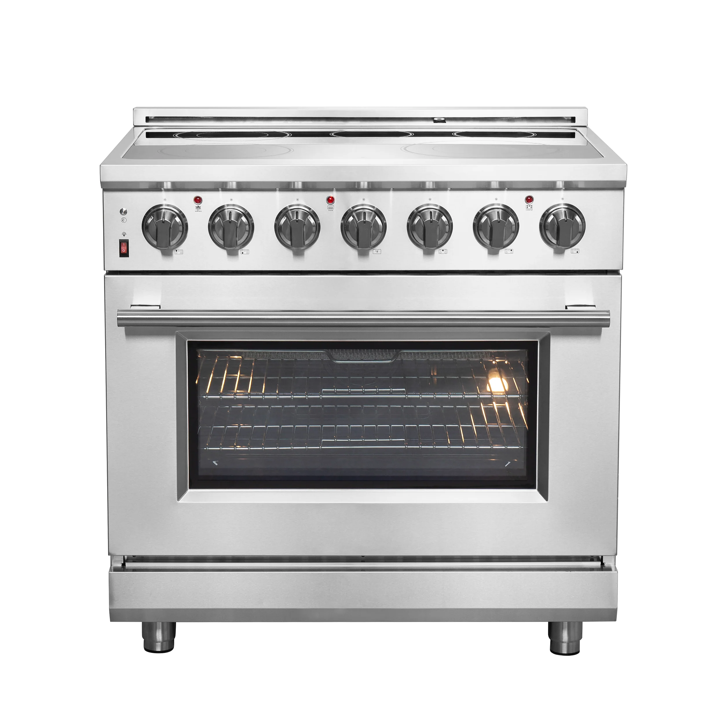 FORNO 2-Piece SS Kitchen Bundle - 36" Electric Range and 36" Bottom Freezer Refrigerator - Image 18