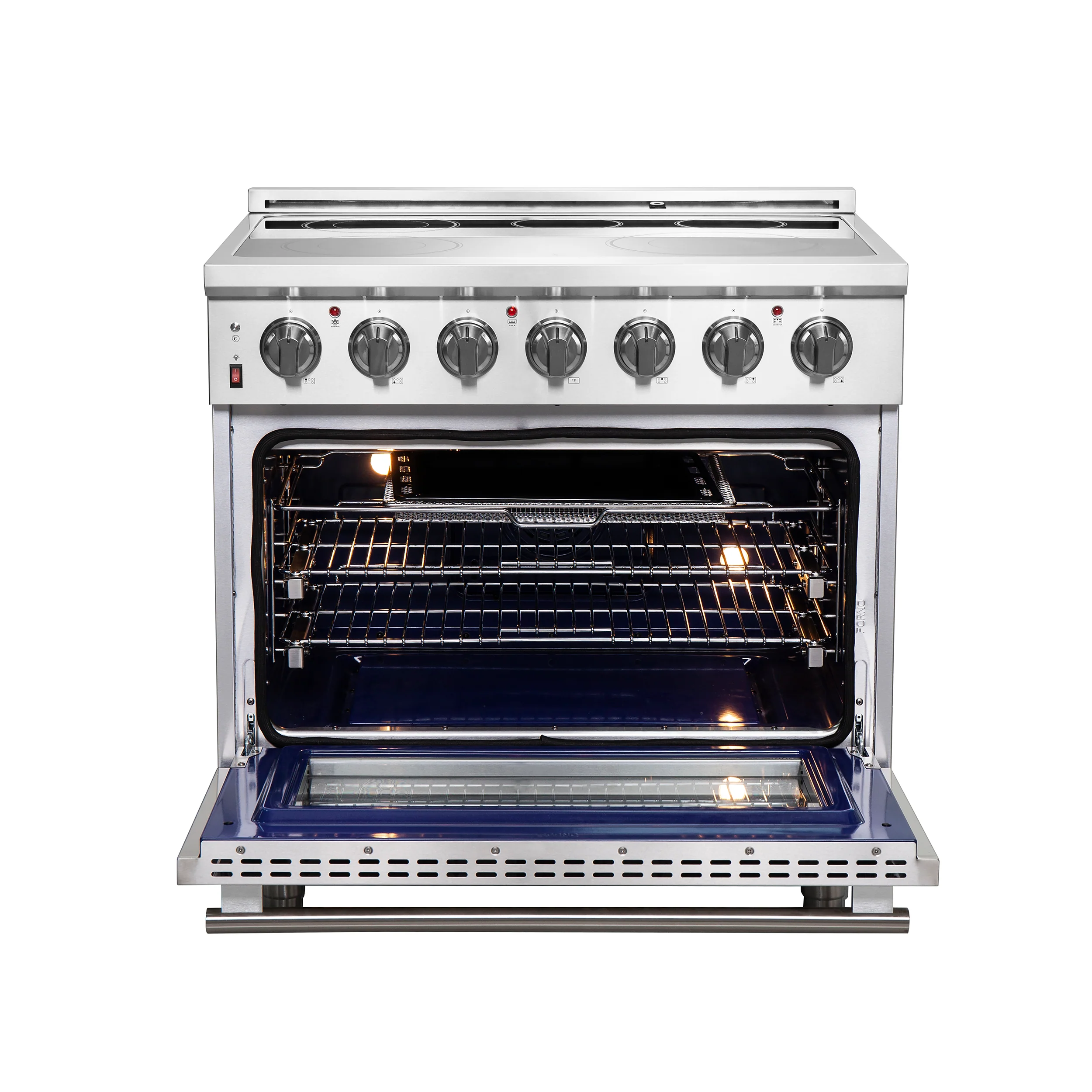 FORNO 2-Piece SS Kitchen Bundle - 36" Electric Range and 36" Bottom Freezer Refrigerator - Image 25