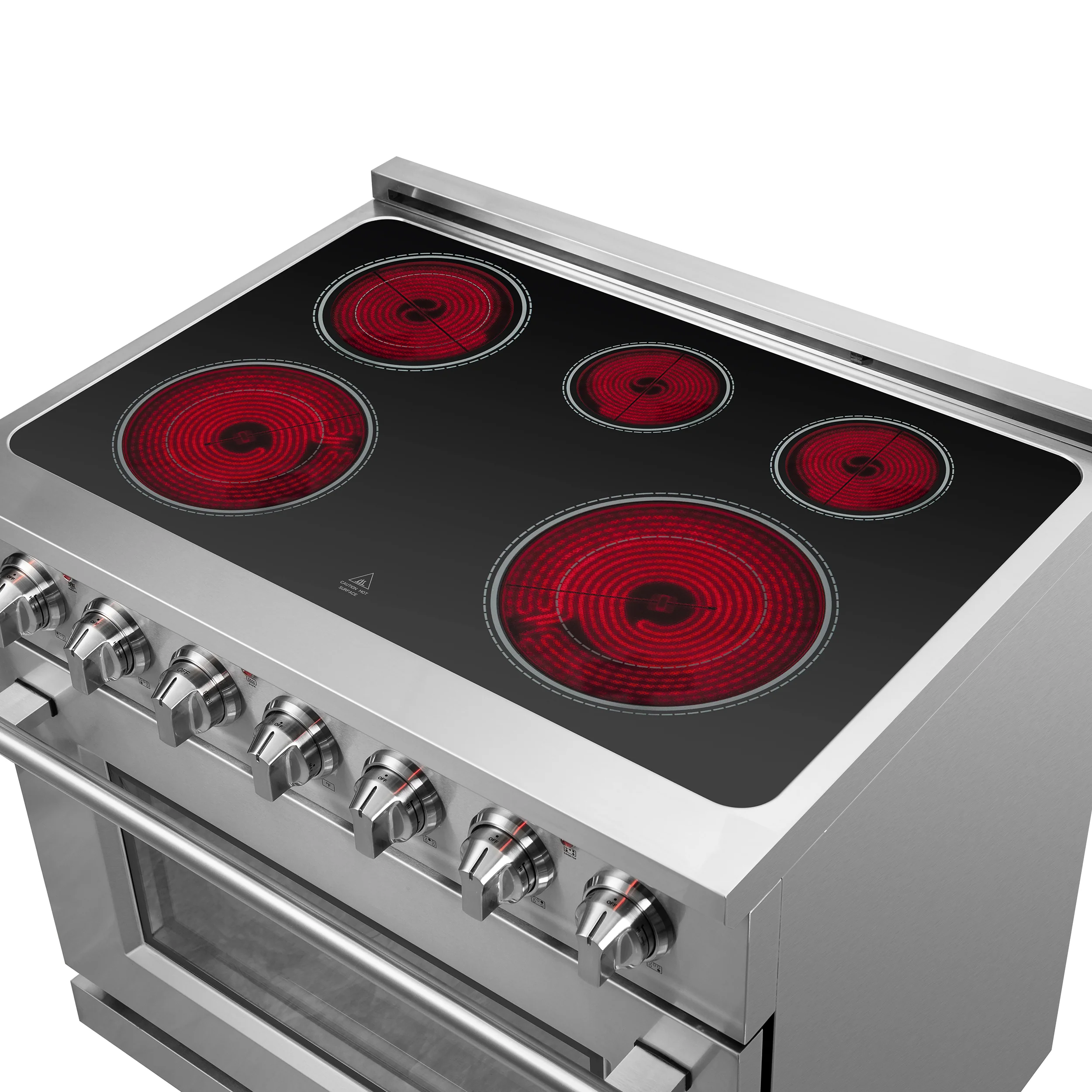 FORNO 2-Piece SS Kitchen Bundle - 36" Electric Range and 36" Bottom Freezer Refrigerator - Image 26