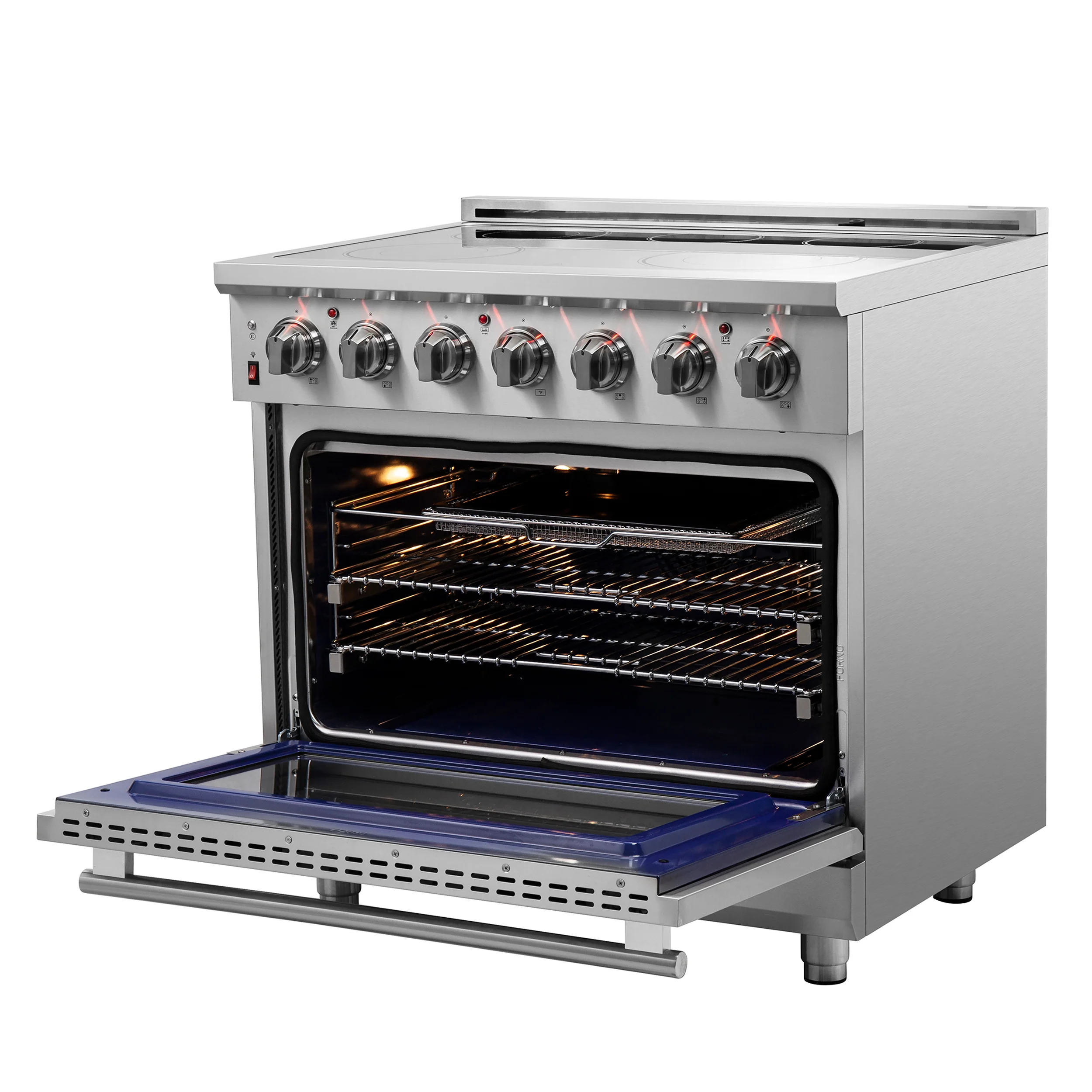 FORNO 2-Piece SS Kitchen Bundle - 36" Electric Range and 36" Bottom Freezer Refrigerator - Image 28