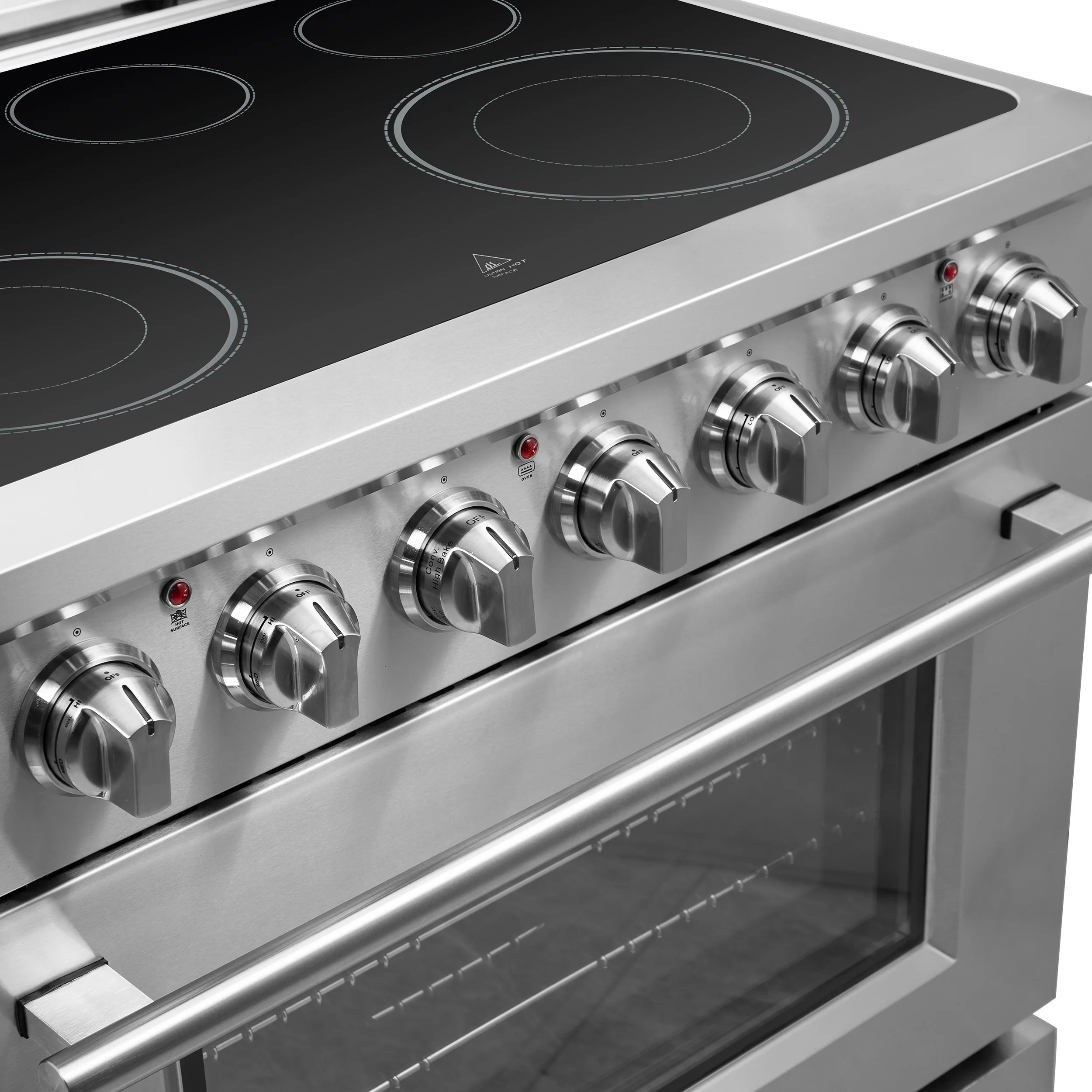 FORNO 2-Piece SS Kitchen Bundle - 36" Electric Range and 36" Bottom Freezer Refrigerator - Image 31