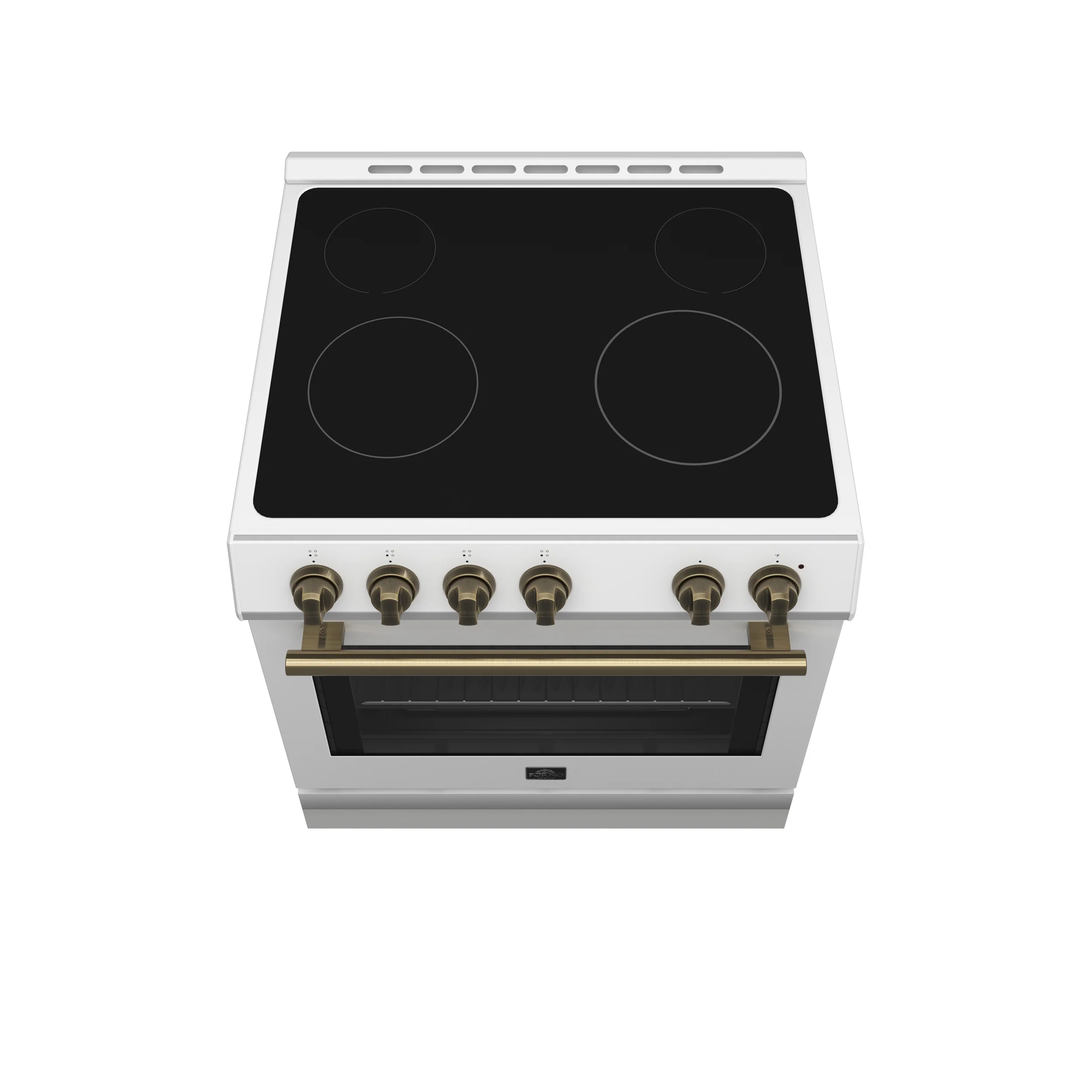 FORNO 2-Piece White Kitchen Bundle - 30" Electric Range and 31" Bottom Freezer Refrigerator - Image 16