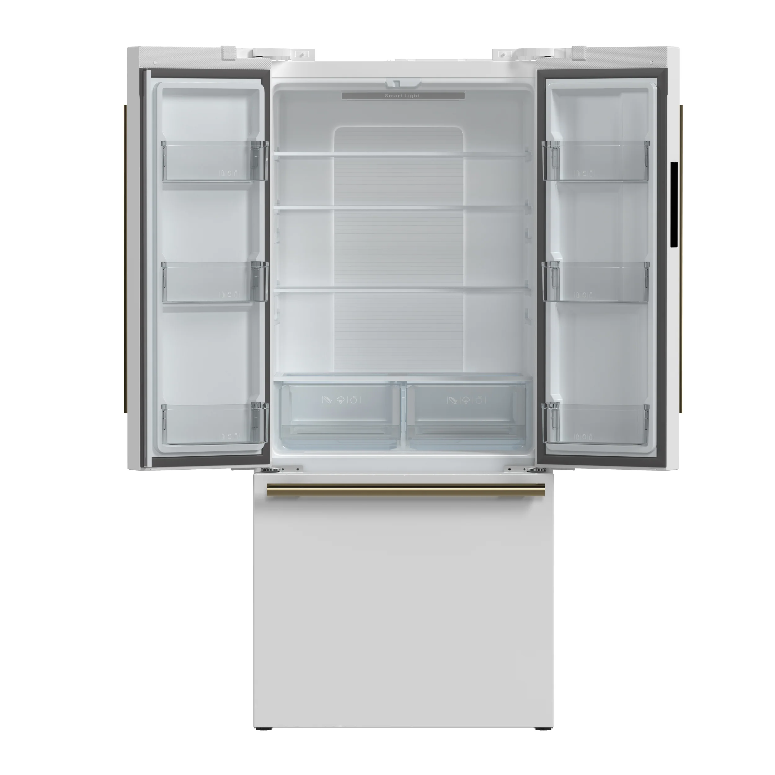Forno Gallipoli Espresso 30-Inch White French Door Refrigerator, Bottom Freezer, 17.5 Cu. Ft., No Frost, Ice Maker - Image 2