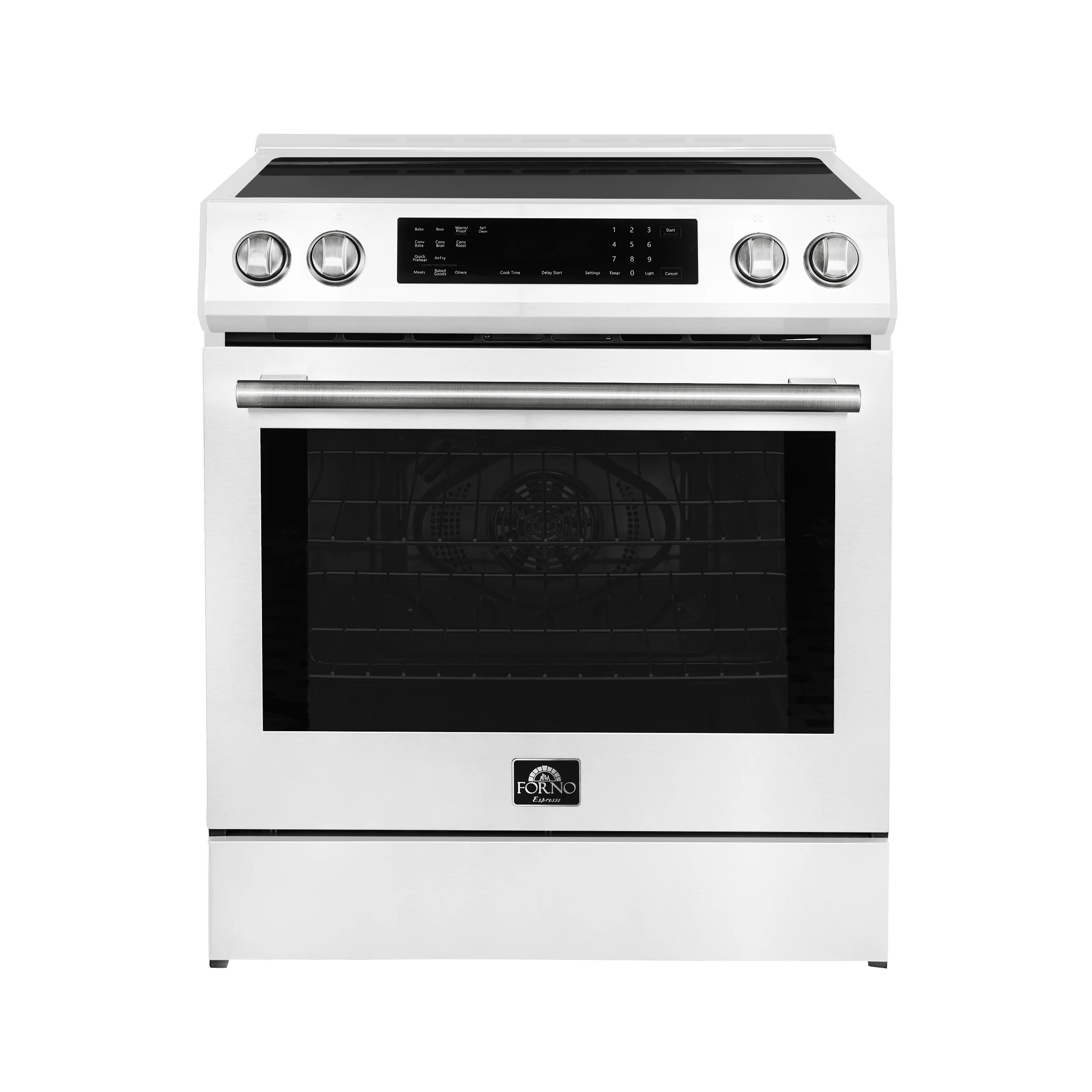 FORNO 2-Piece White Kitchen Bundle - 30" Induction Range and 31" Bottom Freezer Refrigerator - Image 18
