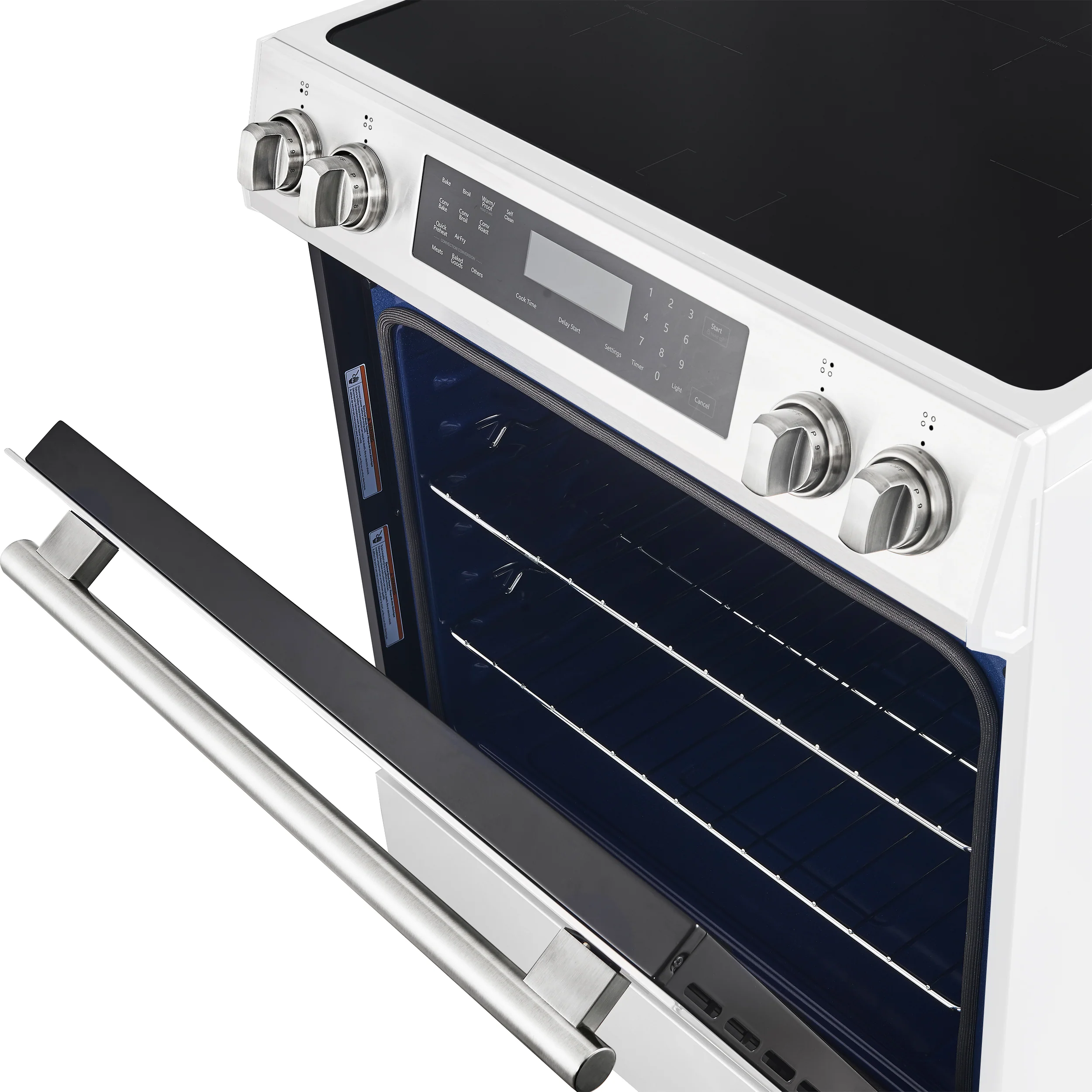 FORNO 2-Piece White Kitchen Bundle - 30" Induction Range and 31" Bottom Freezer Refrigerator - Image 19