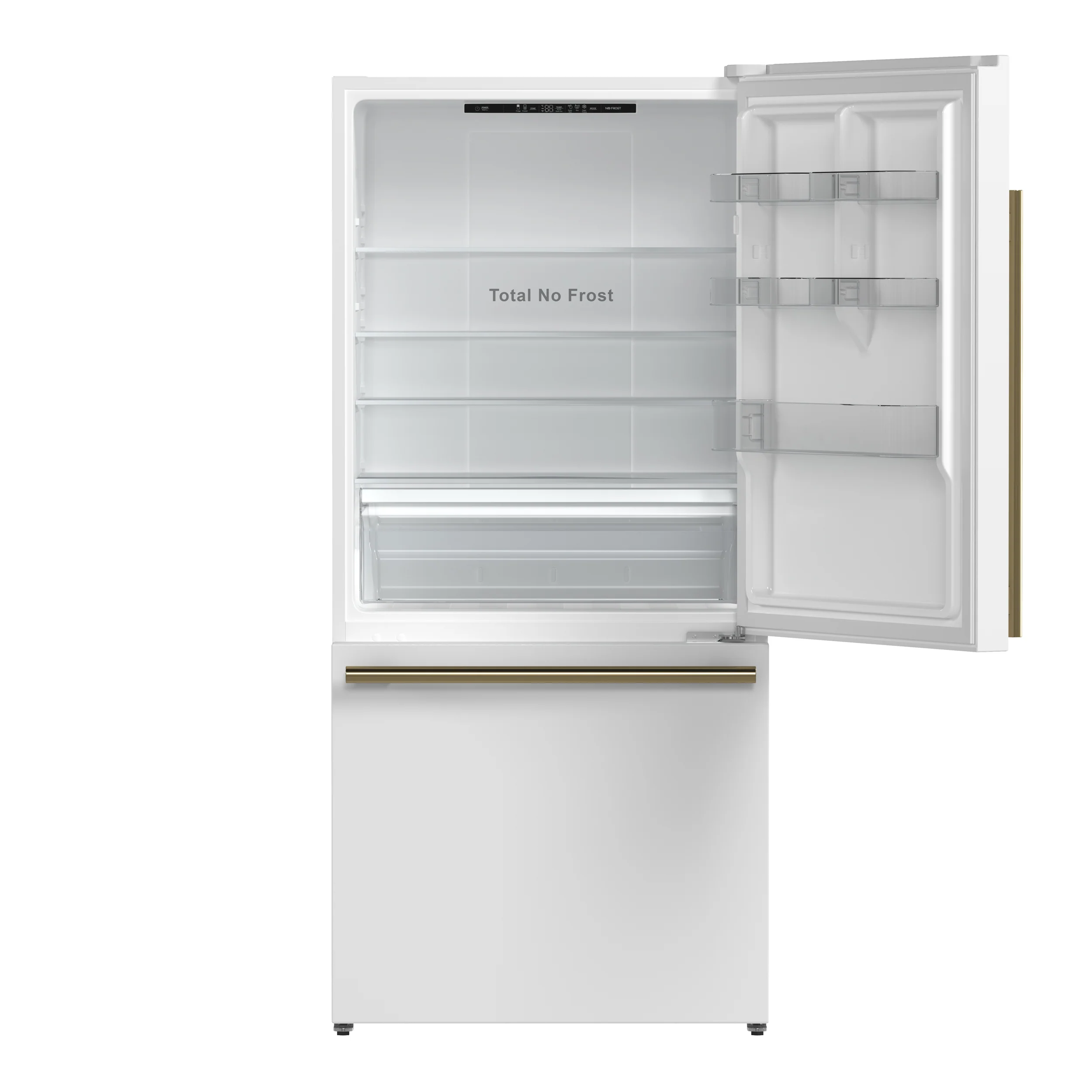 Forno Milano Espresso 31-Inch Bottom Freezer Refrigerator, White, 17.2 cu.ft Capacity, Energy Efficient - Image 4