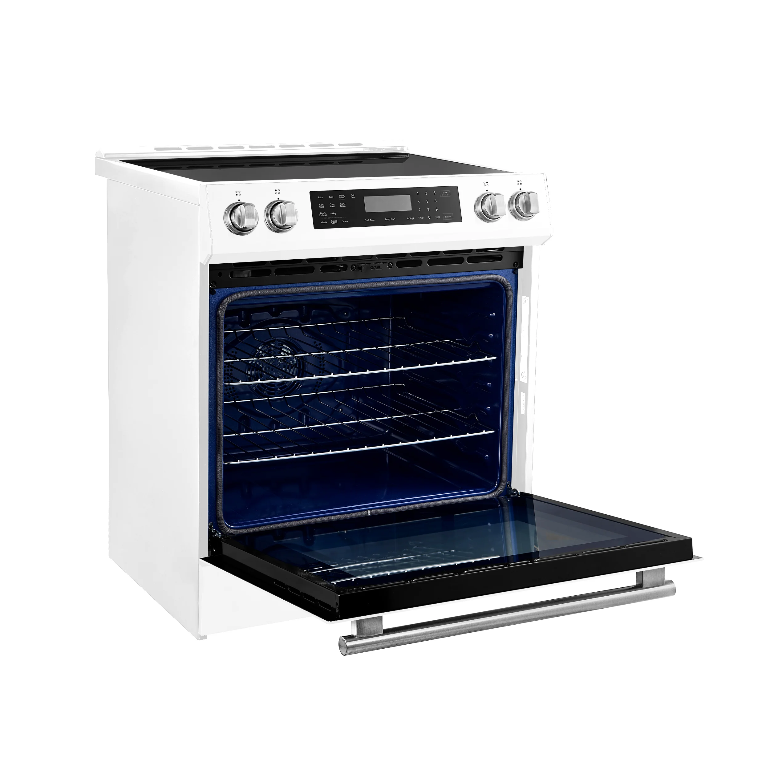 FORNO 2-Piece White Kitchen Bundle - 30" Induction Range and 31" Bottom Freezer Refrigerator - Image 24