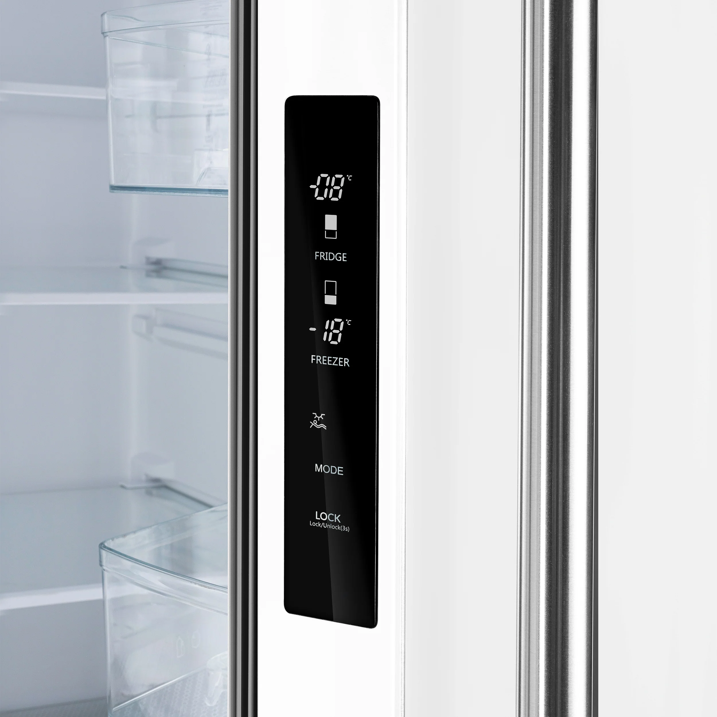 Forno Gallipoli Espresso 30-Inch White French Door Refrigerator, Bottom Freezer, 17.5 Cu. Ft., No Frost, Ice Maker - Image 6