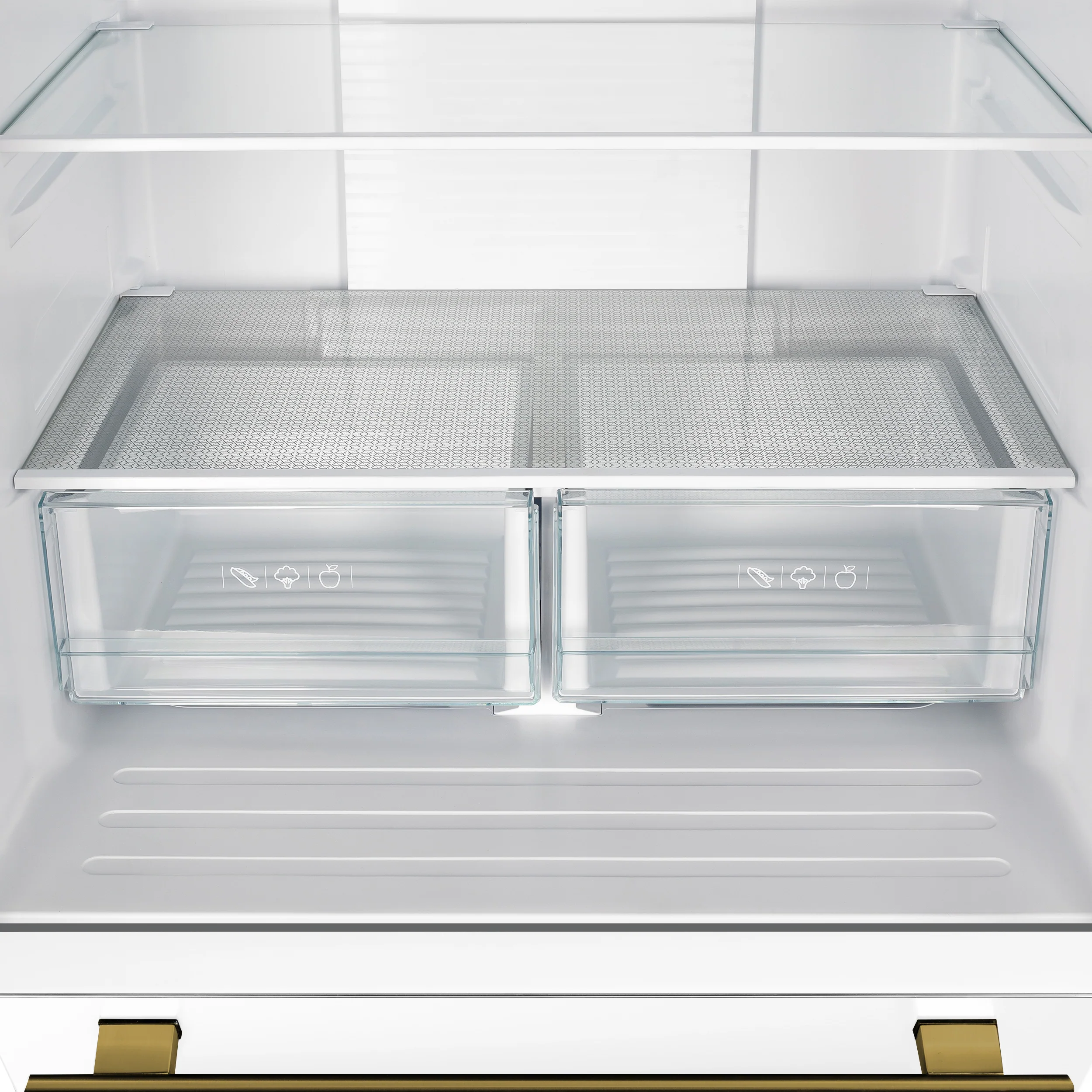 Forno Gallipoli Espresso 30-Inch White French Door Refrigerator, Bottom Freezer, 17.5 Cu. Ft., No Frost, Ice Maker - Image 9