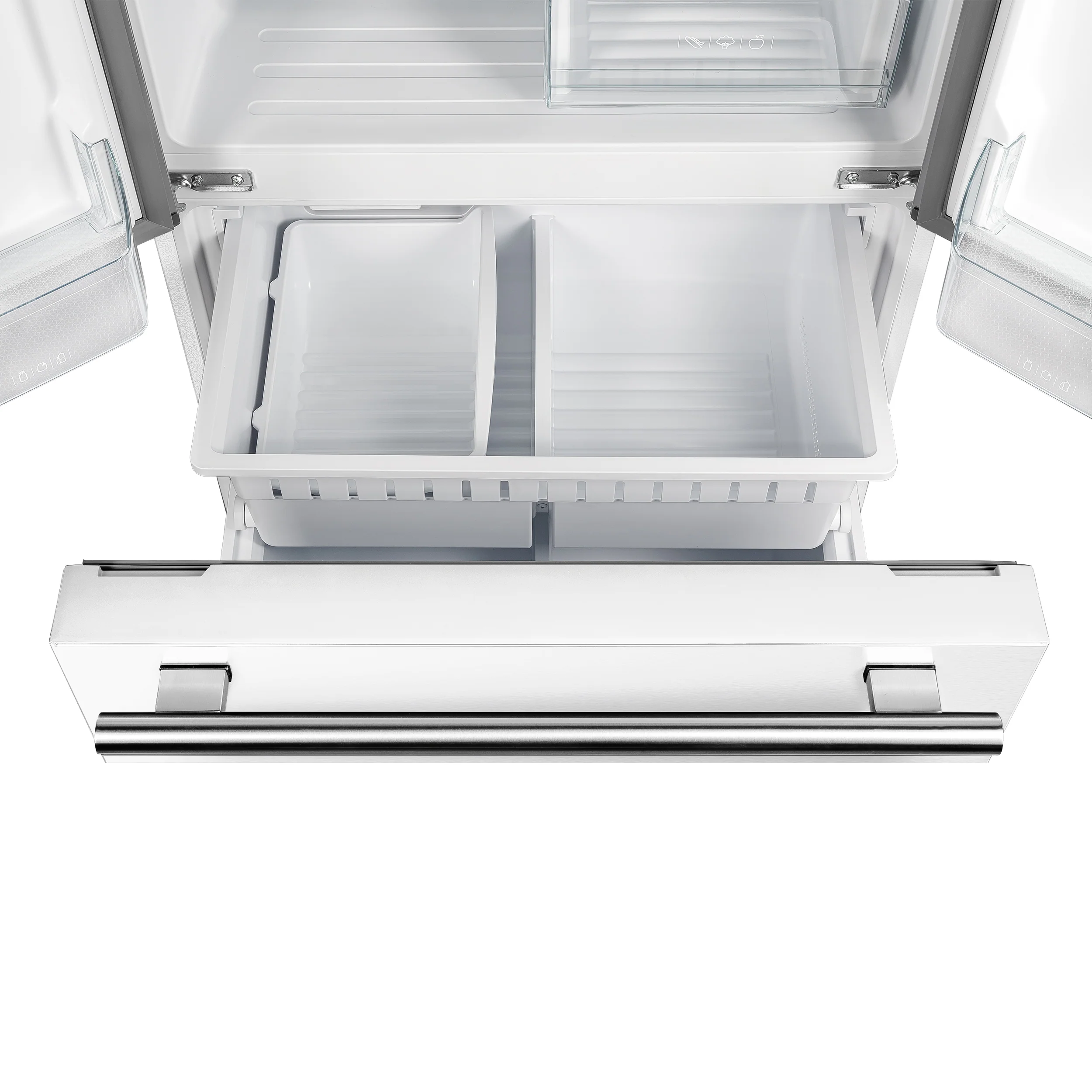 Forno Gallipoli Espresso 30-Inch White French Door Refrigerator, Bottom Freezer, 17.5 Cu. Ft., No Frost, Ice Maker - Image 8