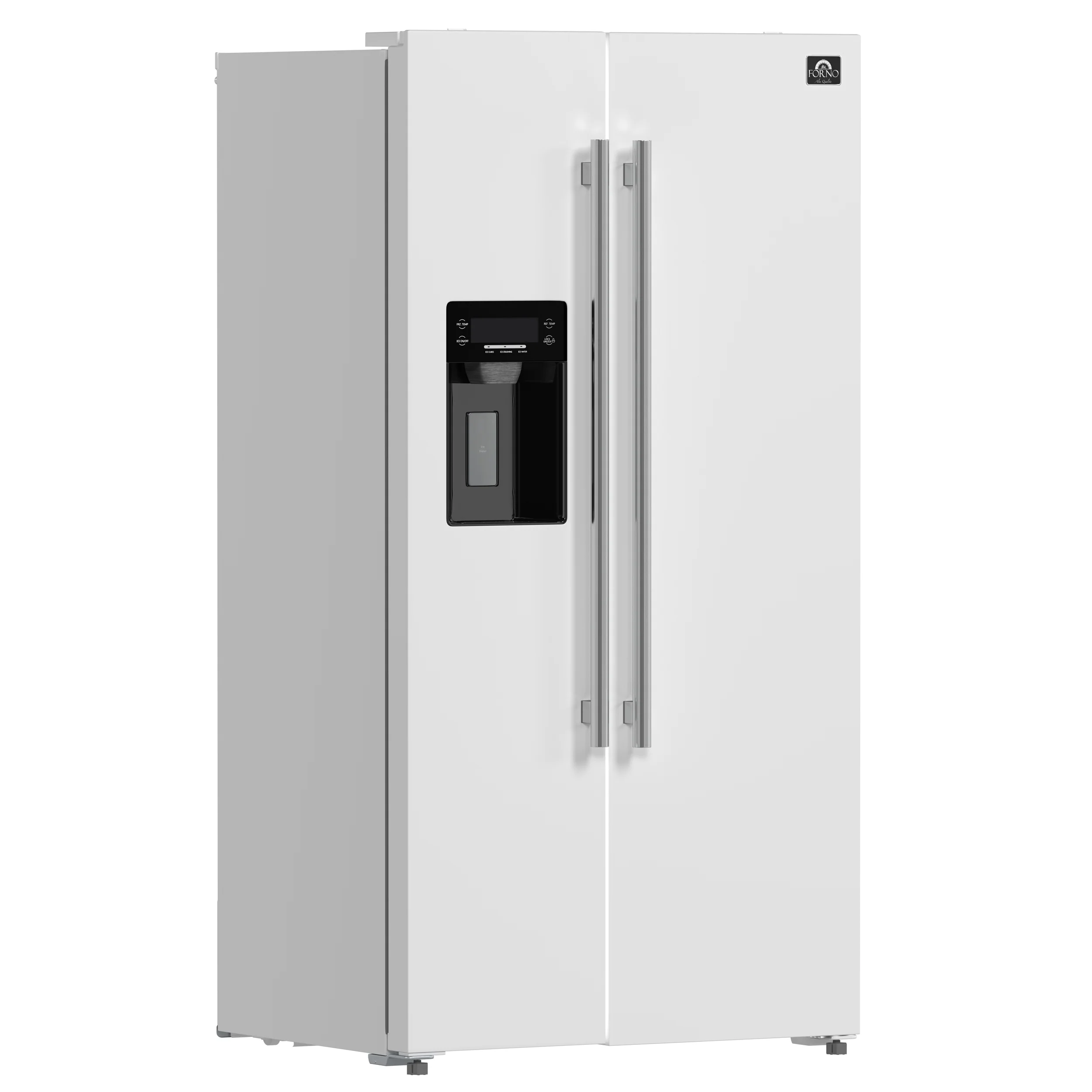 Forno Salerno Espresso 36-Inch White Side-by-Side Refrigerator, 20 Cu. Ft., Frost-Free, Ice & Water Dispenser, ENERGY STAR Certified - Image 4