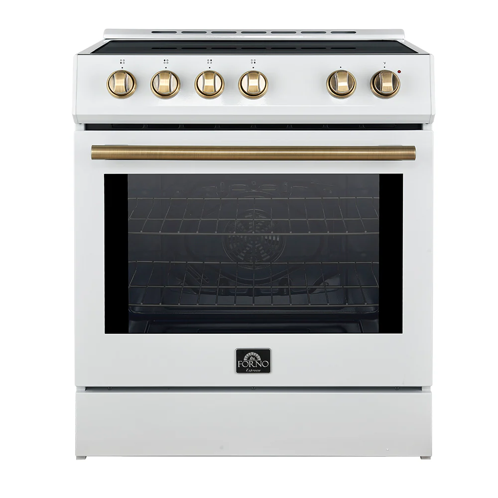 FORNO 2-Piece White Kitchen Bundle - 30" Induction Range and 36" Bottom Freezer Refrigerator - Image 18