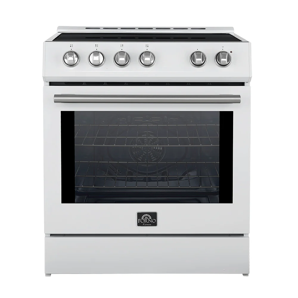FORNO 2-Piece White Kitchen Bundle - 30" Induction Range and 36" Bottom Freezer Refrigerator - Image 24