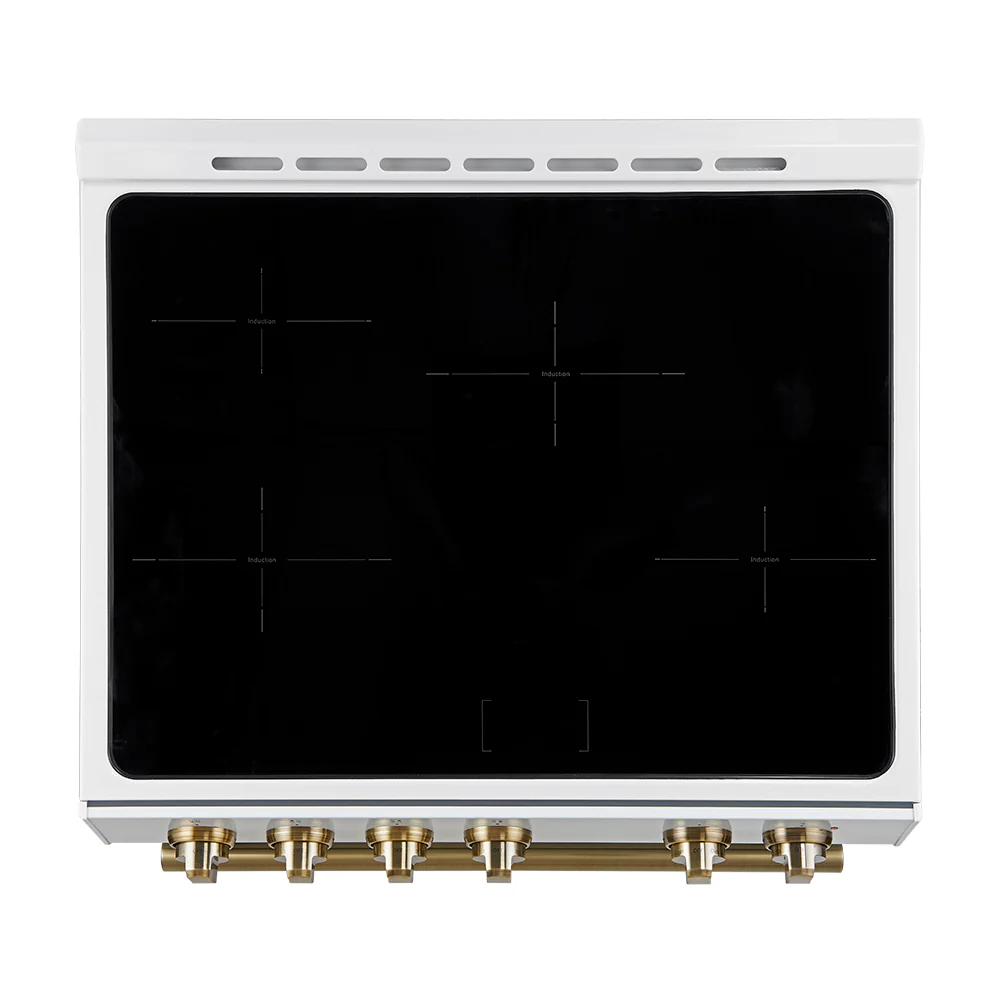 FORNO 2-Piece White Kitchen Bundle - 30" Induction Range and 36" Bottom Freezer Refrigerator - Image 25