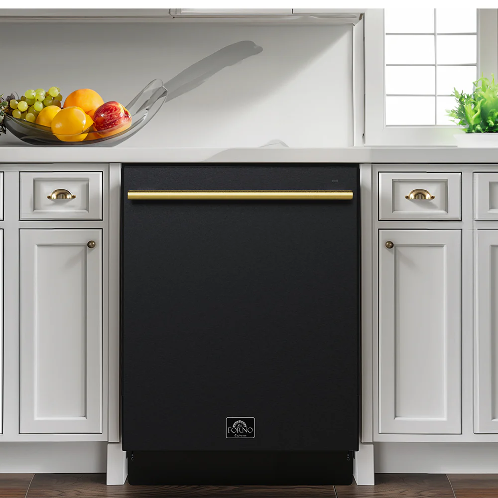 FORNO 5-Piece Black Stainless Steel Kitchen Bundle β Home Depot Exclusive β 30β Electric Range, 30β French Door Refrigerator, 30β Range Hood, 24β Microwave Drawer, 24β Built-In Dishwasher | SKU: FBDL-THD-003BLK - Image 3