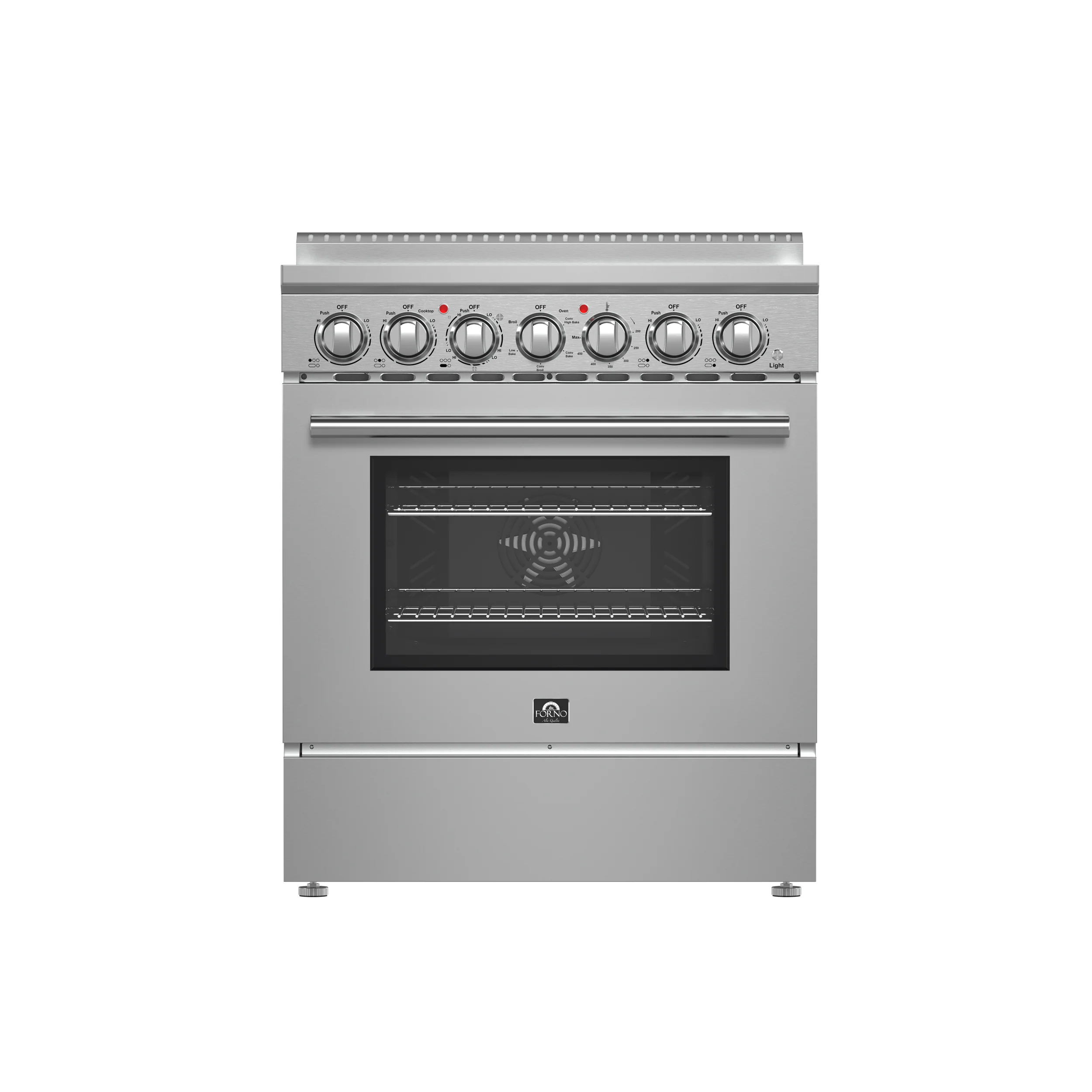 FORNO 5-Piece Stainless Steel Kitchen Bundle – Home Depot Exclusive – 30” Electric Range, 30” French Door Refrigerator, 30” Range Hood, 24” Microwave Drawer, 24” Built-In Dishwasher | SKU: FBDL-THD-003 - Image 4