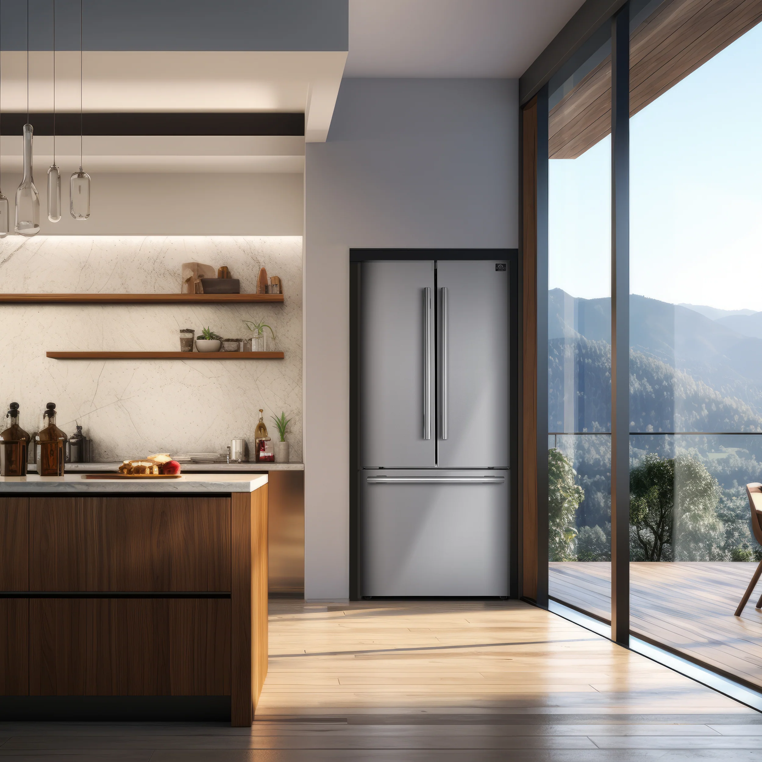 FORNO 5-Piece Stainless Steel Kitchen Bundle – Home Depot Exclusive – 30” Electric Range, 30” French Door Refrigerator, 30” Range Hood, 24” Microwave Drawer, 24” Built-In Dishwasher | SKU: FBDL-THD-003 - Image 7