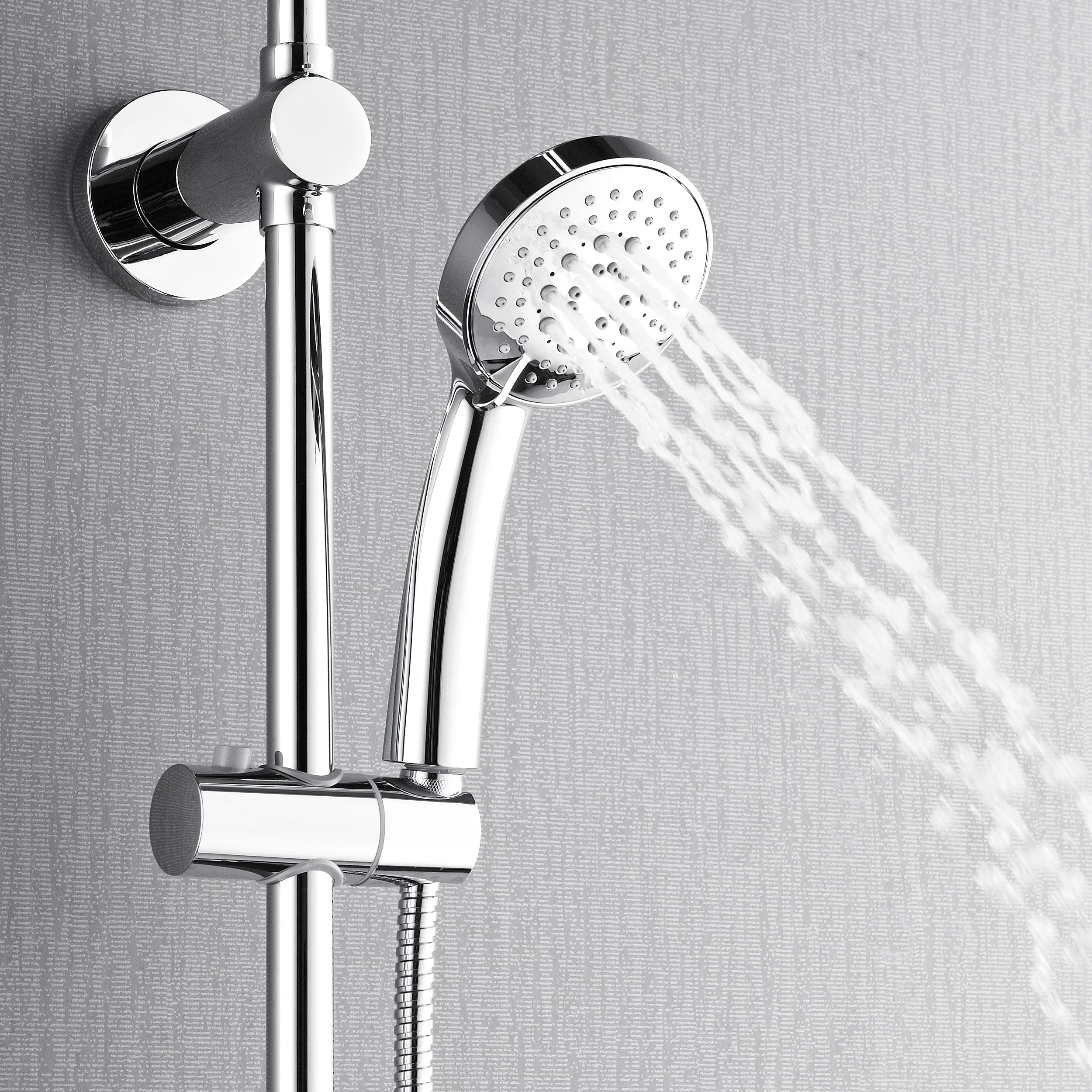 Forno Acqua AcquaSPA Retrofit Shower, Overhead Rainfall Shower, Handheld Shower Head, Body Jets, 6 Way Diverter, Polished Stainless Steel Finish, 1.8 GPM Flow Rate - Image 5