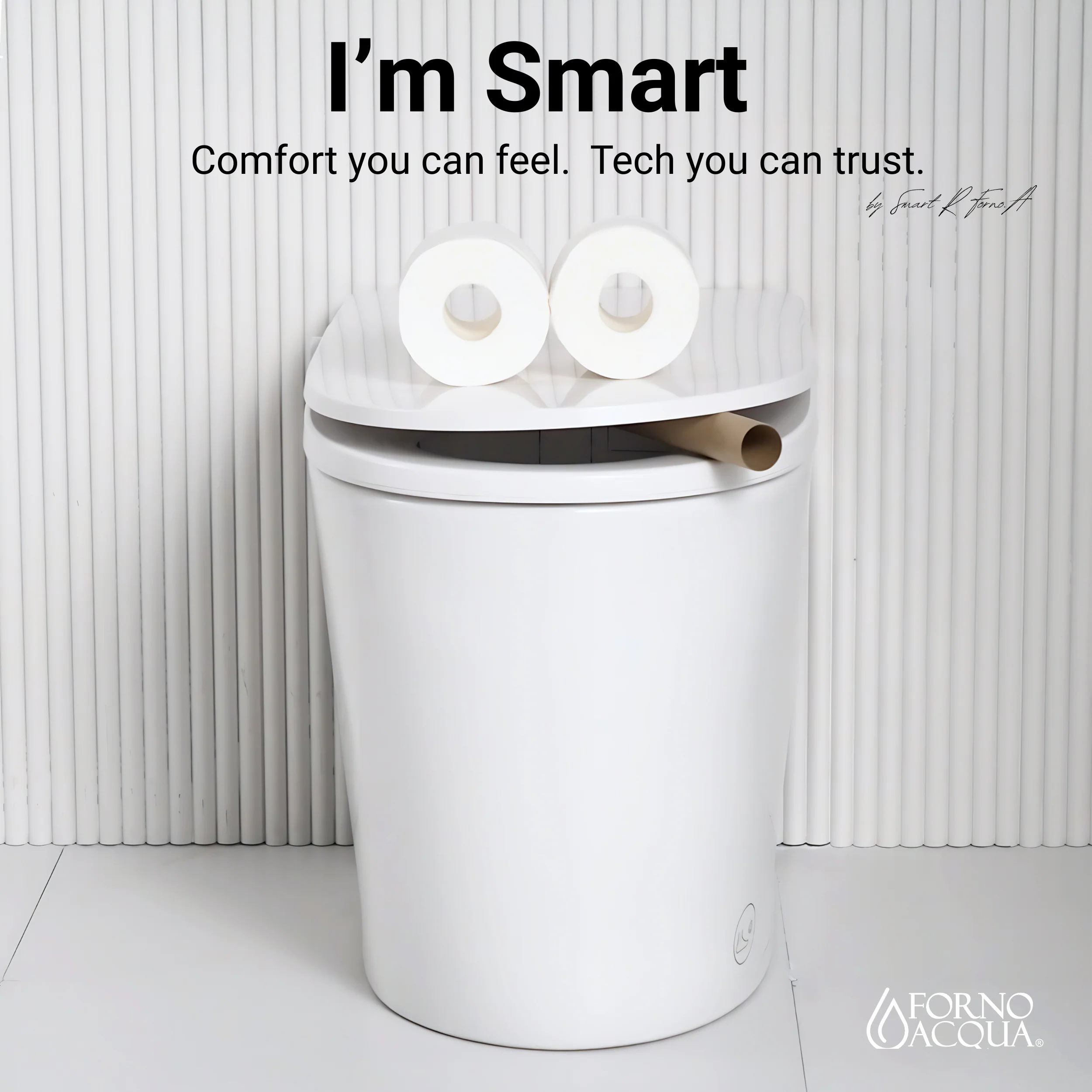 FORNO ACQUA Luxurious Smart Toilet. Includes Auto Flush, Auto Lid, Powerful Flush, sleek tankless design Ideal for Powder Rooms. - Image 12