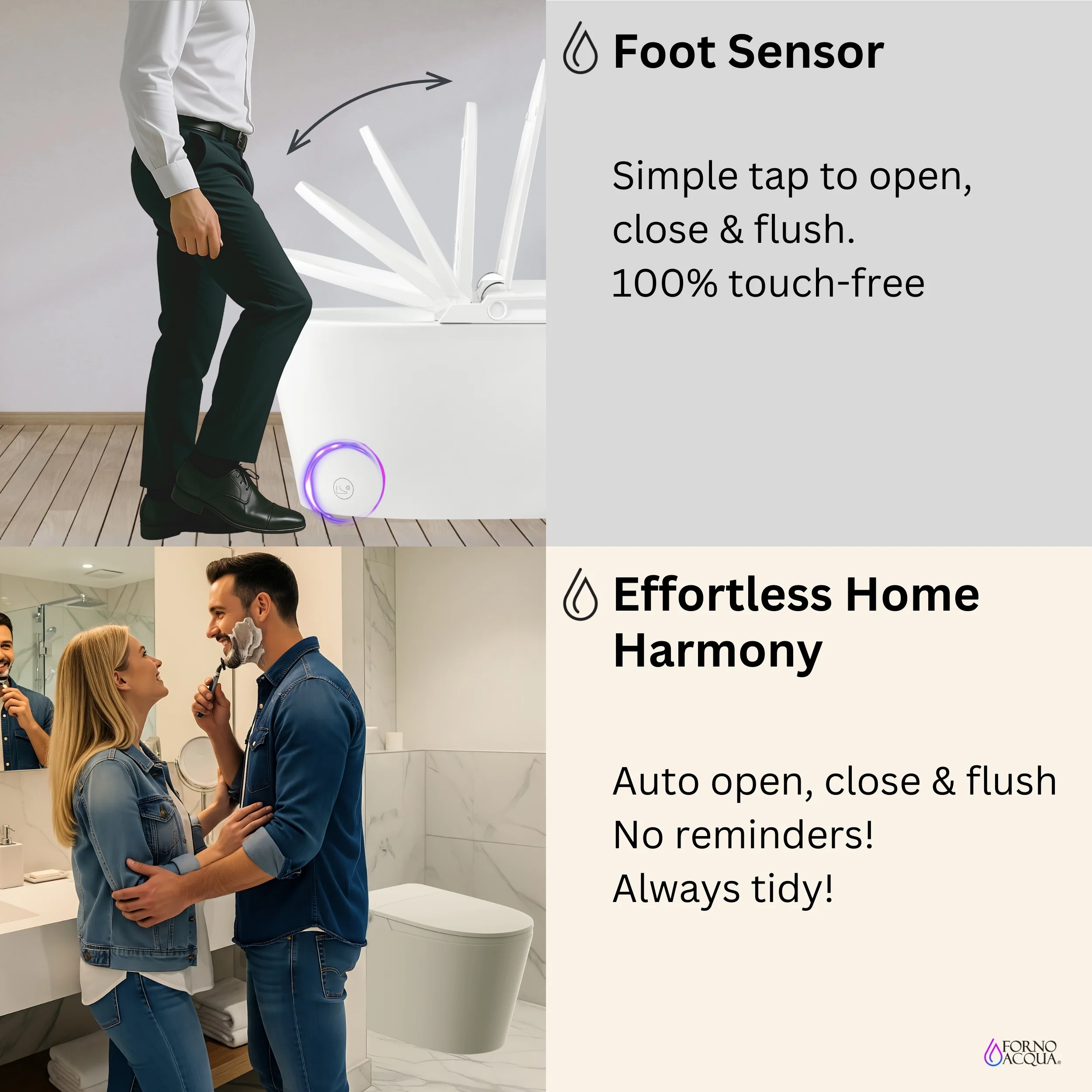 FORNO ACQUA Luxurious Super Smart Toilet. Includes Bidet, Heated Seat, Auto Flush, Auto Lid, Powerful Flush, Ideal for master bathrooms. - Image 7