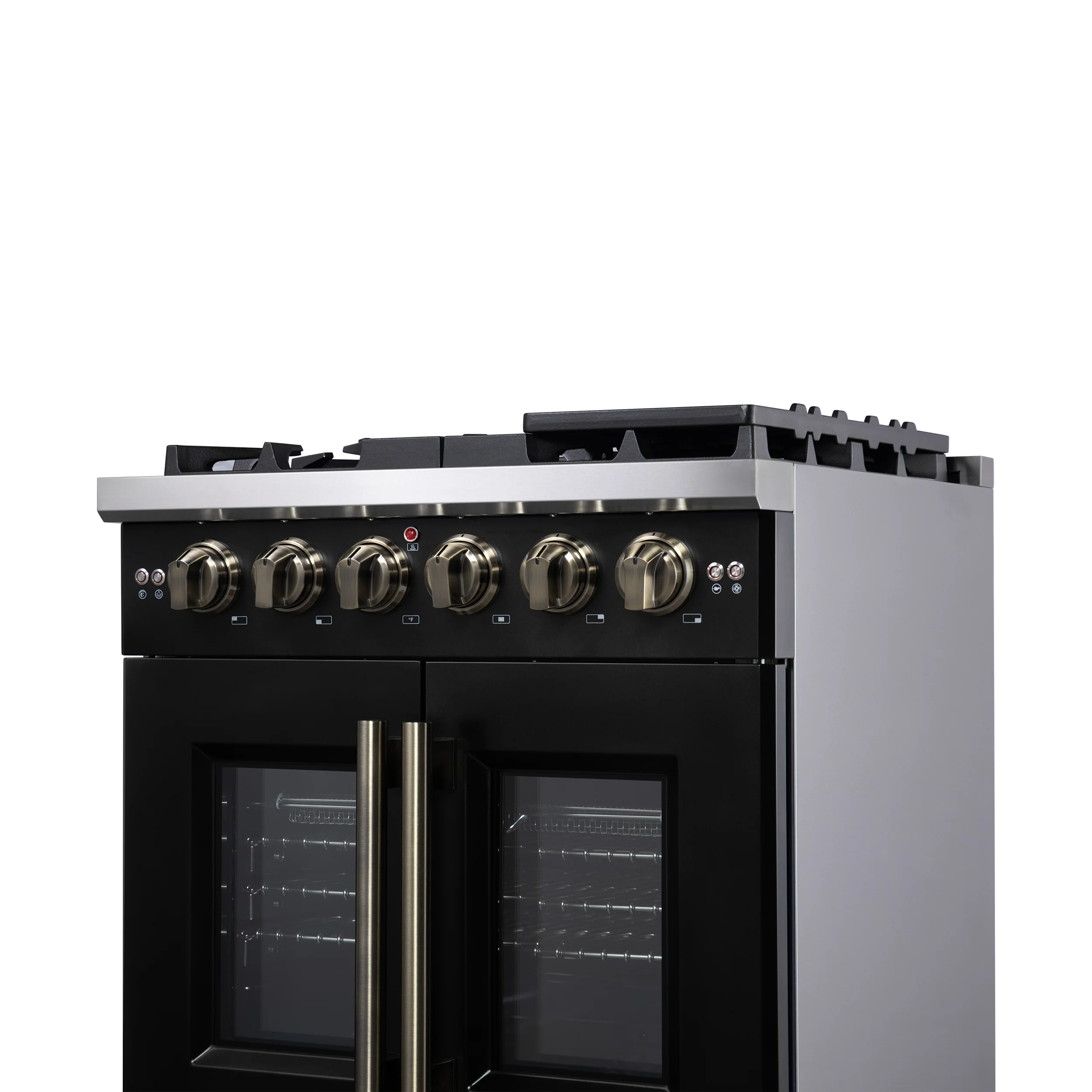 Forno Capriasca 30-Inch Freestanding French Door Gas Range, 4 Burners, Convection Oven, Energy Efficient - Image 10