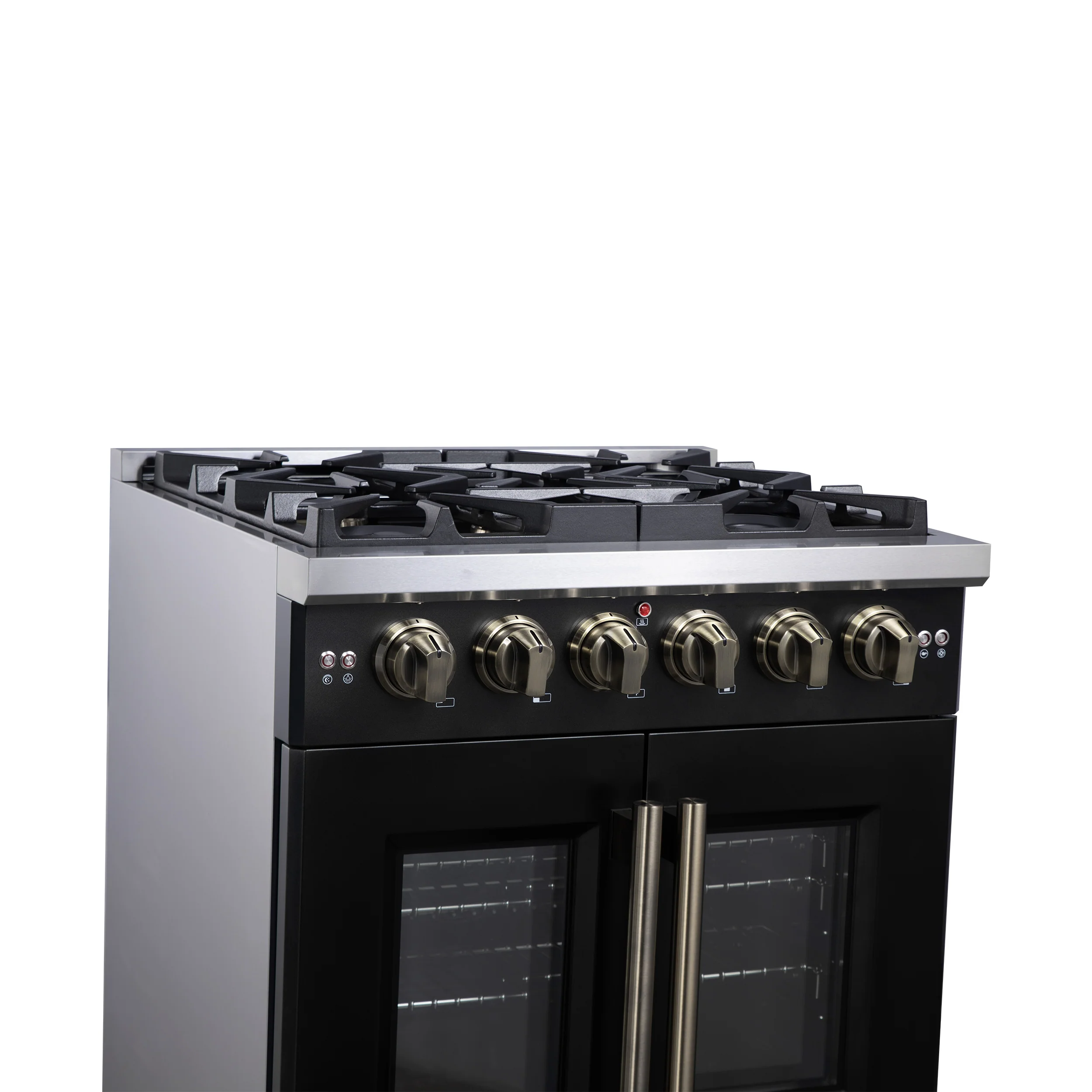 Forno Capriasca 30-Inch Freestanding French Door Gas Range, 4 Burners, Convection Oven, Energy Efficient - Image 5