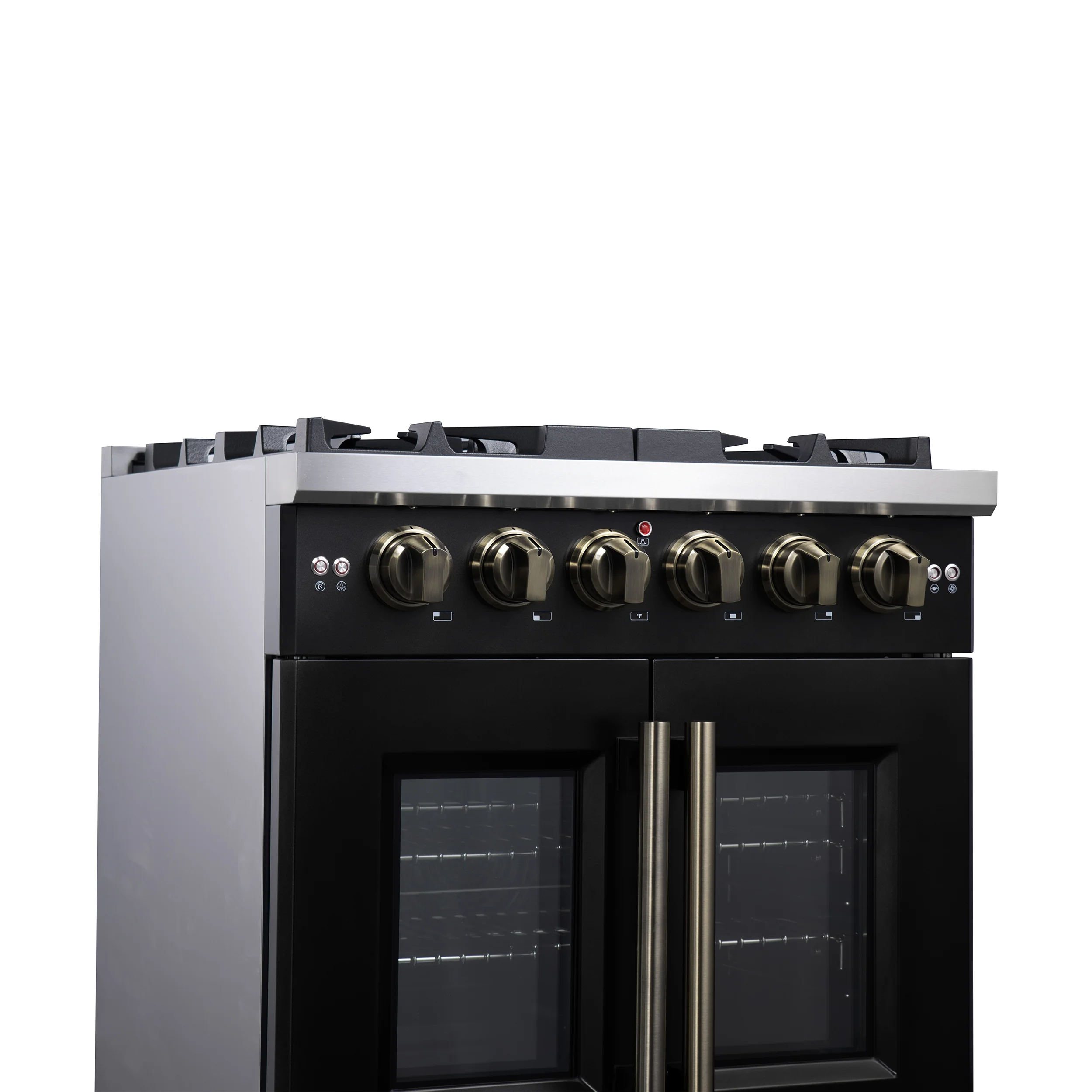 Forno Capriasca 30-Inch Freestanding French Door Gas Range, 4 Burners, Convection Oven, Energy Efficient - Image 6