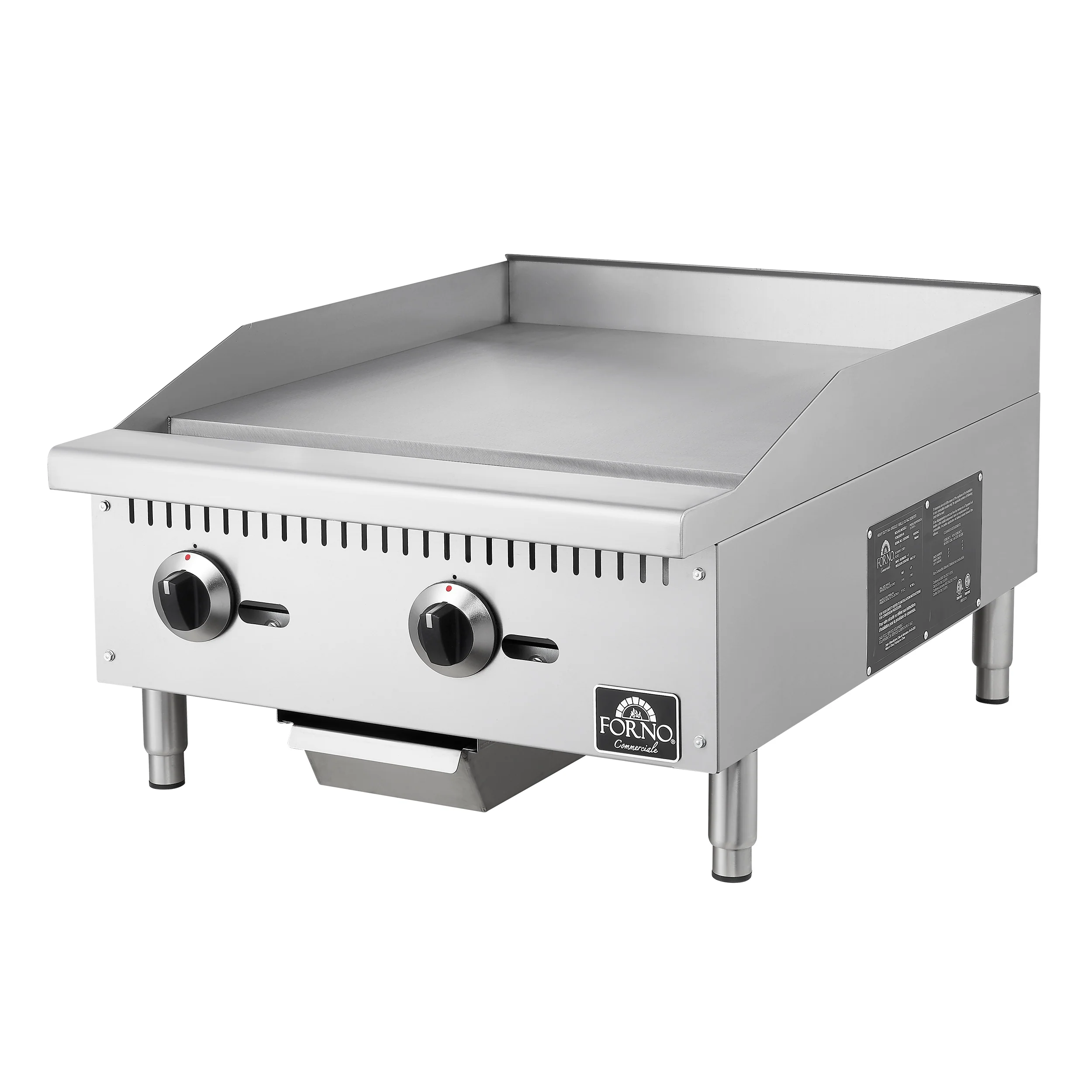 Forno Commerciale 24 Inch Gas Griddle - Image 3