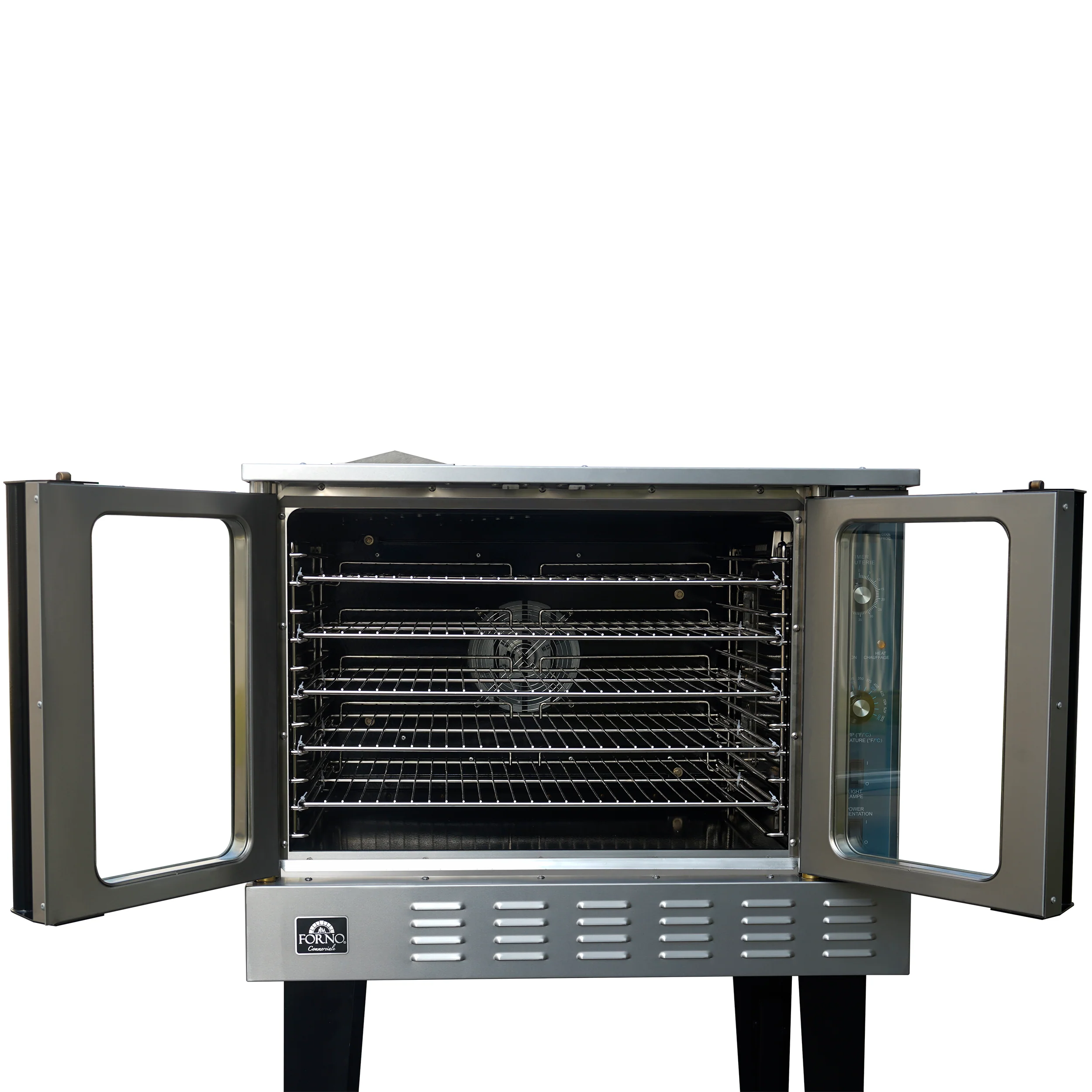 Forno Commerciale Convection Gas Oven, 3 burners 54,000 BTU, 150–500°F, stainless steel, NG/LP convertible - Image 3