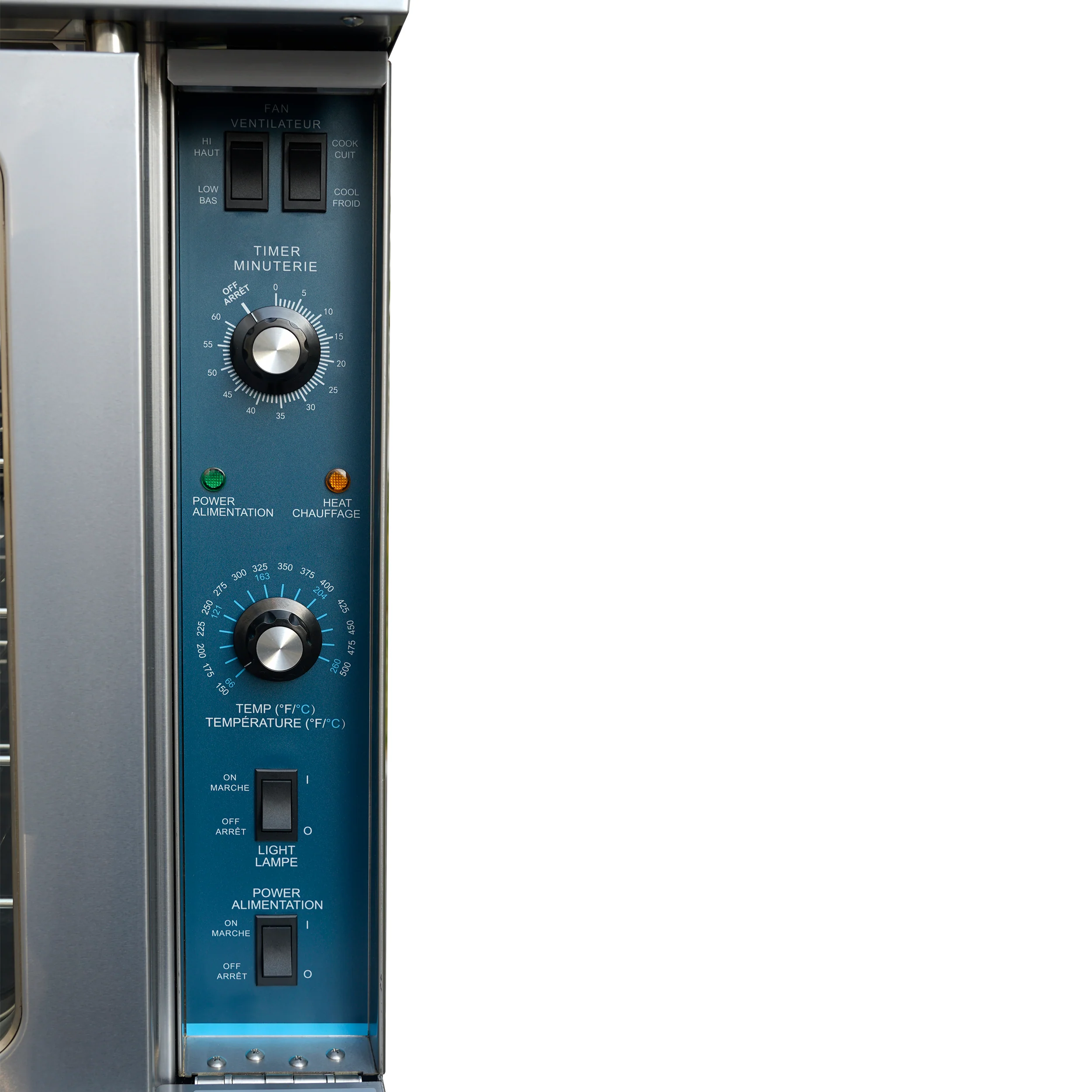 Forno Commerciale Convection Gas Oven, 3 burners 54,000 BTU, 150–500°F, stainless steel, NG/LP convertible - Image 7