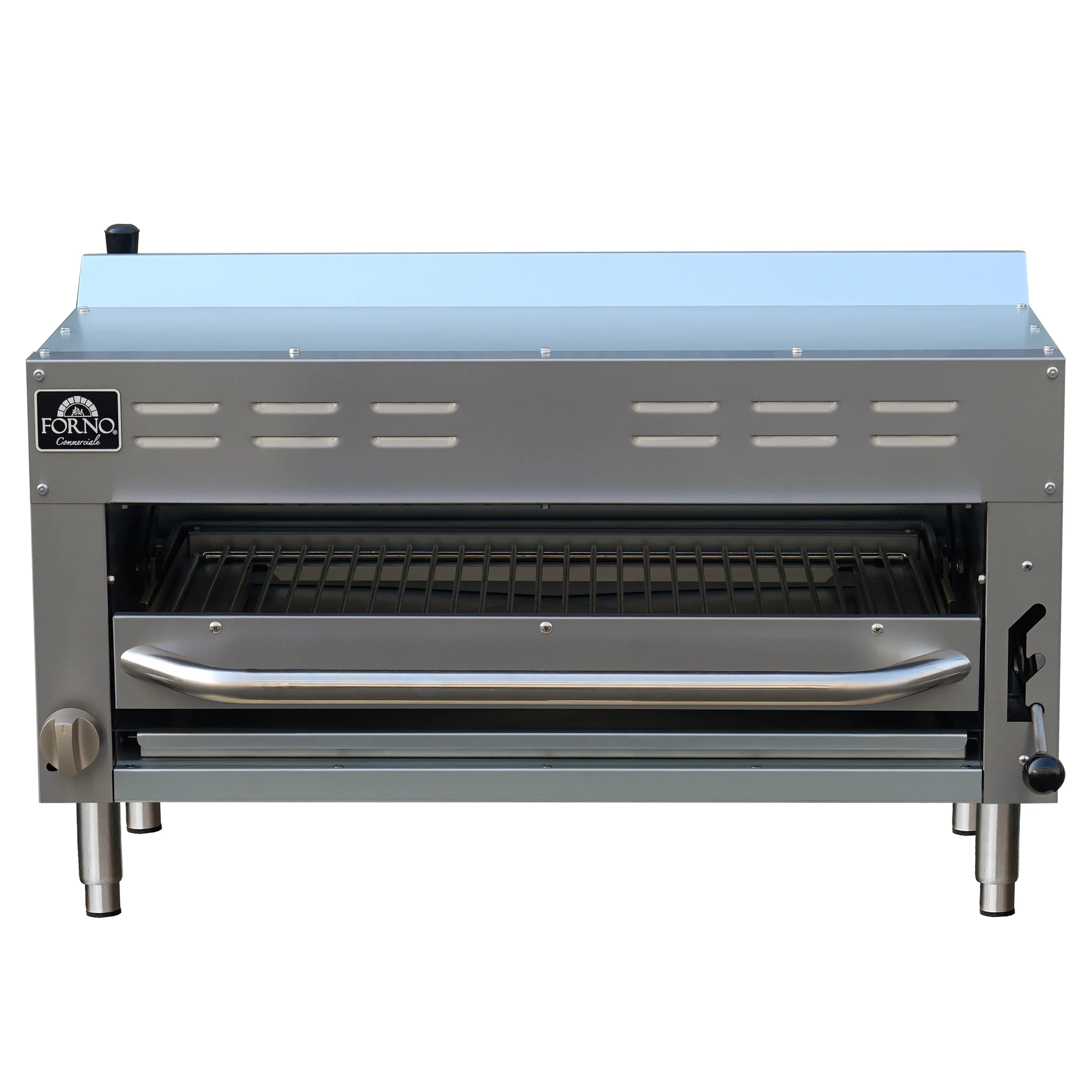 Forno Commerciale Gas Salamander, 35 000 BTU, Infrared Broiler, Adjustable Rack, LP convertible.