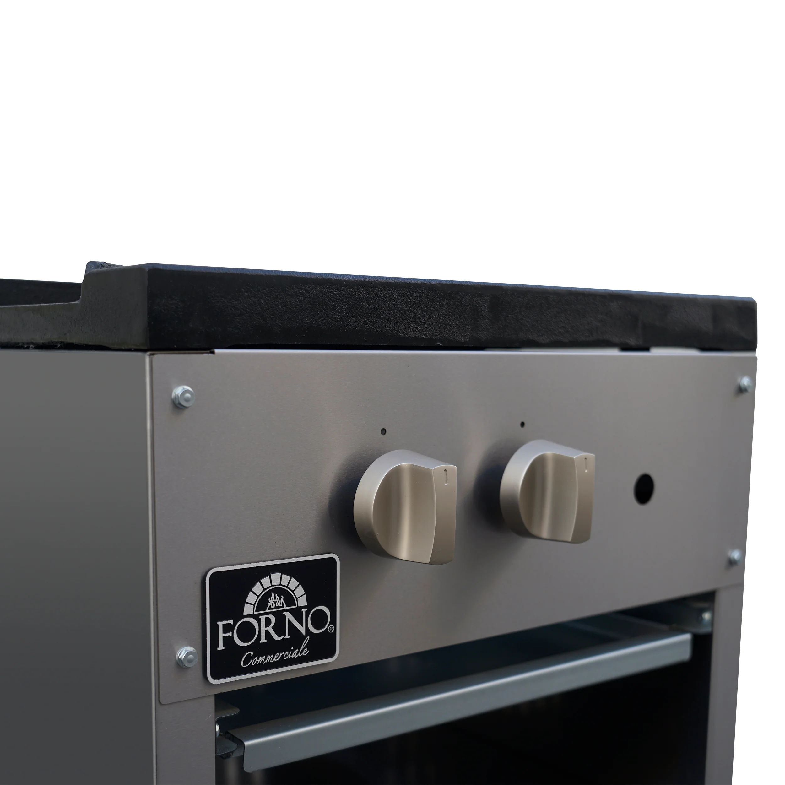 Forno Commerciale gas stock pot range, 1 powerful 3-ring burner, 80,000 BTU, durable stainless steel, heavy-duty cast iron grate - Image 8