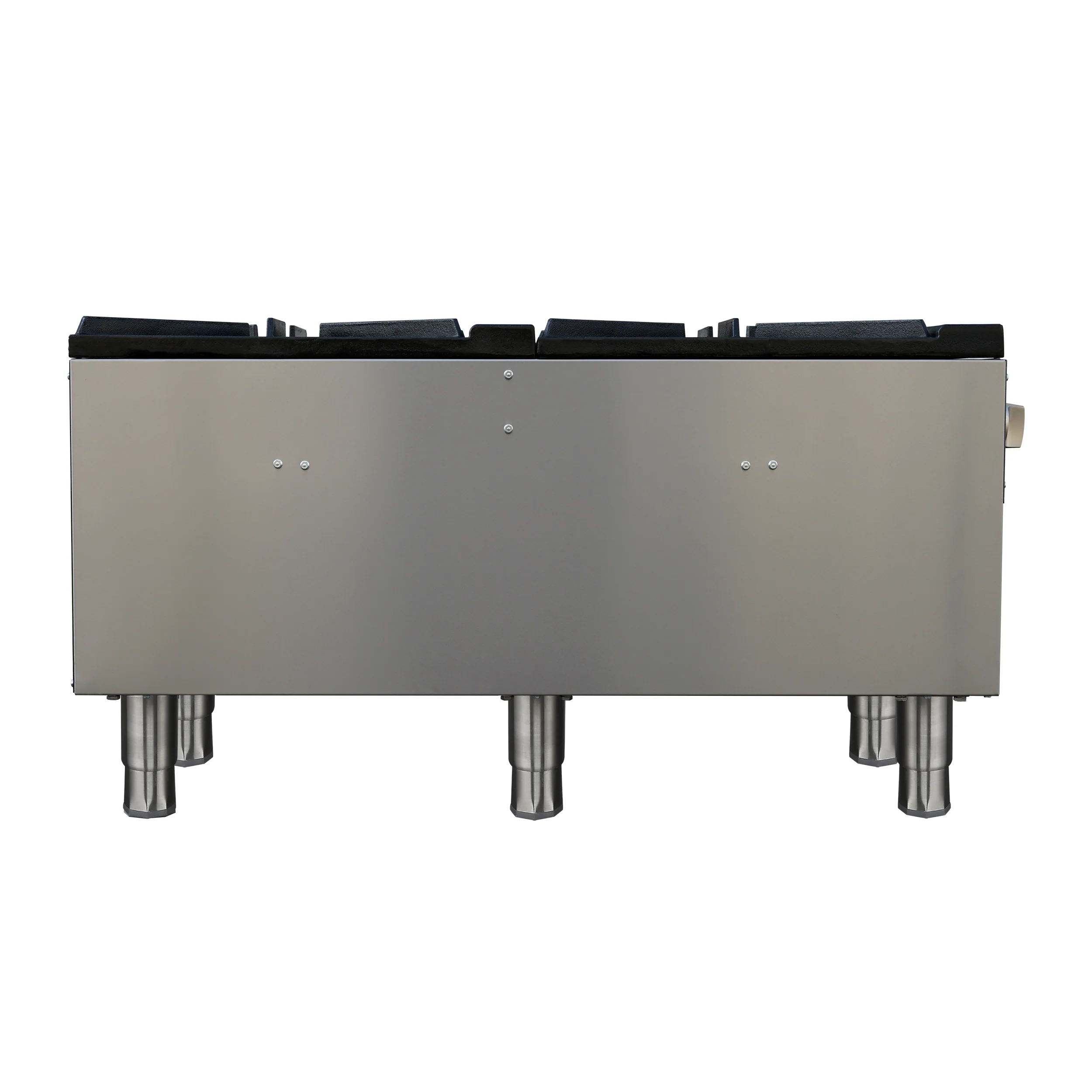 Forno Commerciale gas stock pot range, 2 powerful 3-ring burners, 160,000 BTU, durable stainless steel, heavy-duty cast iron grates - Image 5