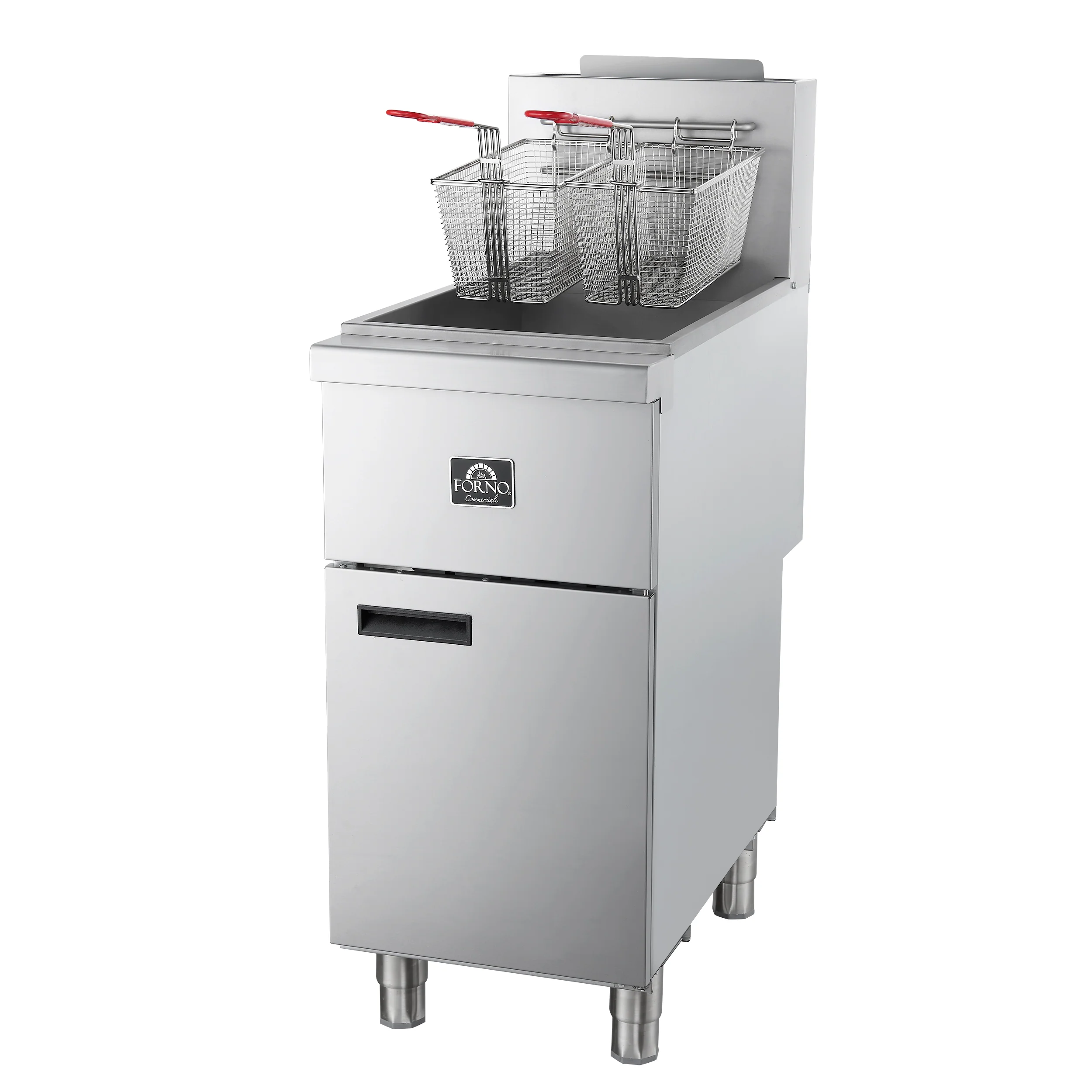 Forno Commerciale Propane Gas Deep Fryer, 3 Burners 90,000 BTU, 40 lbs Oil Capacity - Image 3