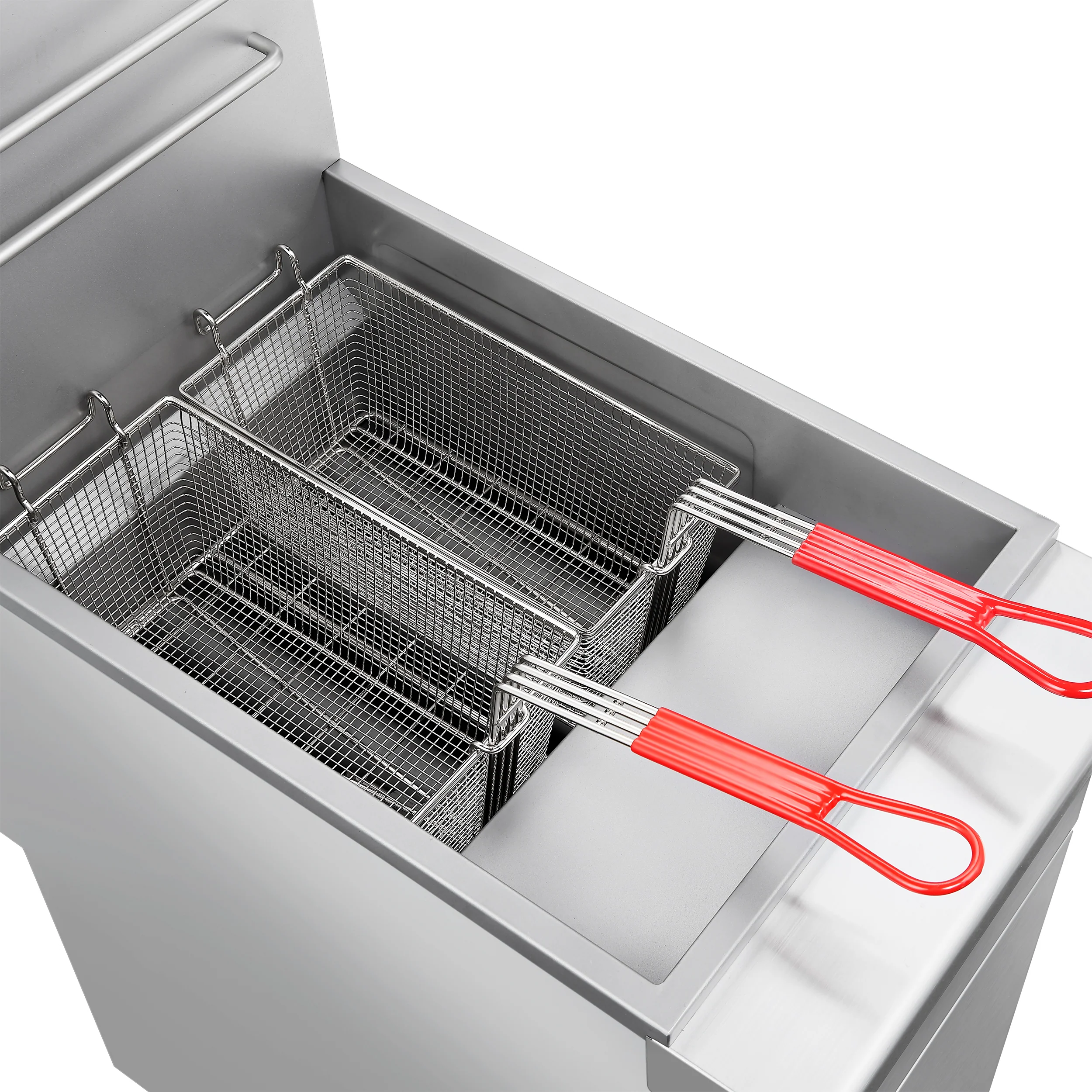 Forno Commerciale Propane Gas Deep Fryer, 4 Burners 120,000 BTU, 50 lbs Oil Capacity, Millivolt Control - Image 7