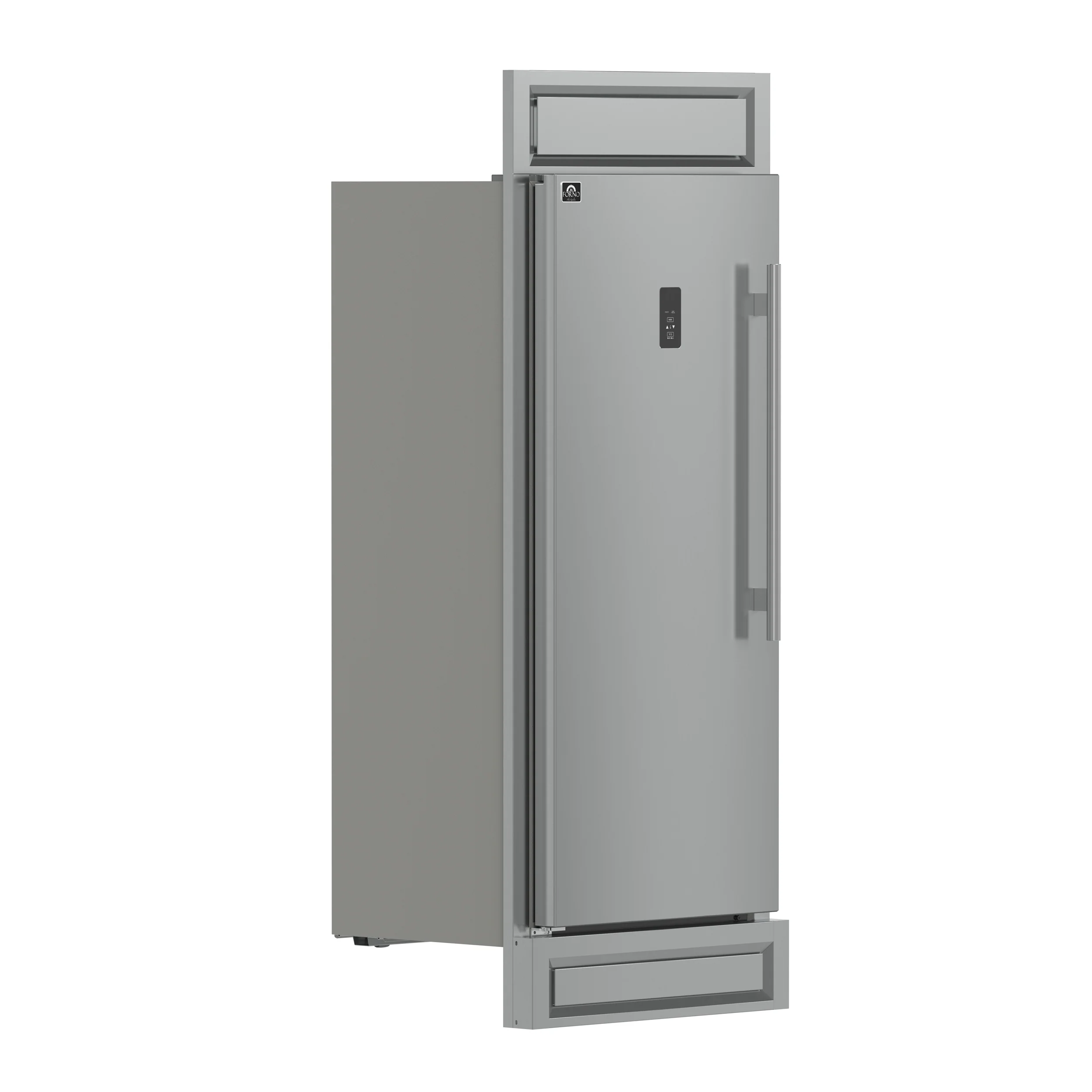 Forno Fortezza 32 Inch Left-Swing Freezer with Trim Kit, Stainless Steel, with Automatic Ice Maker - Image 4
