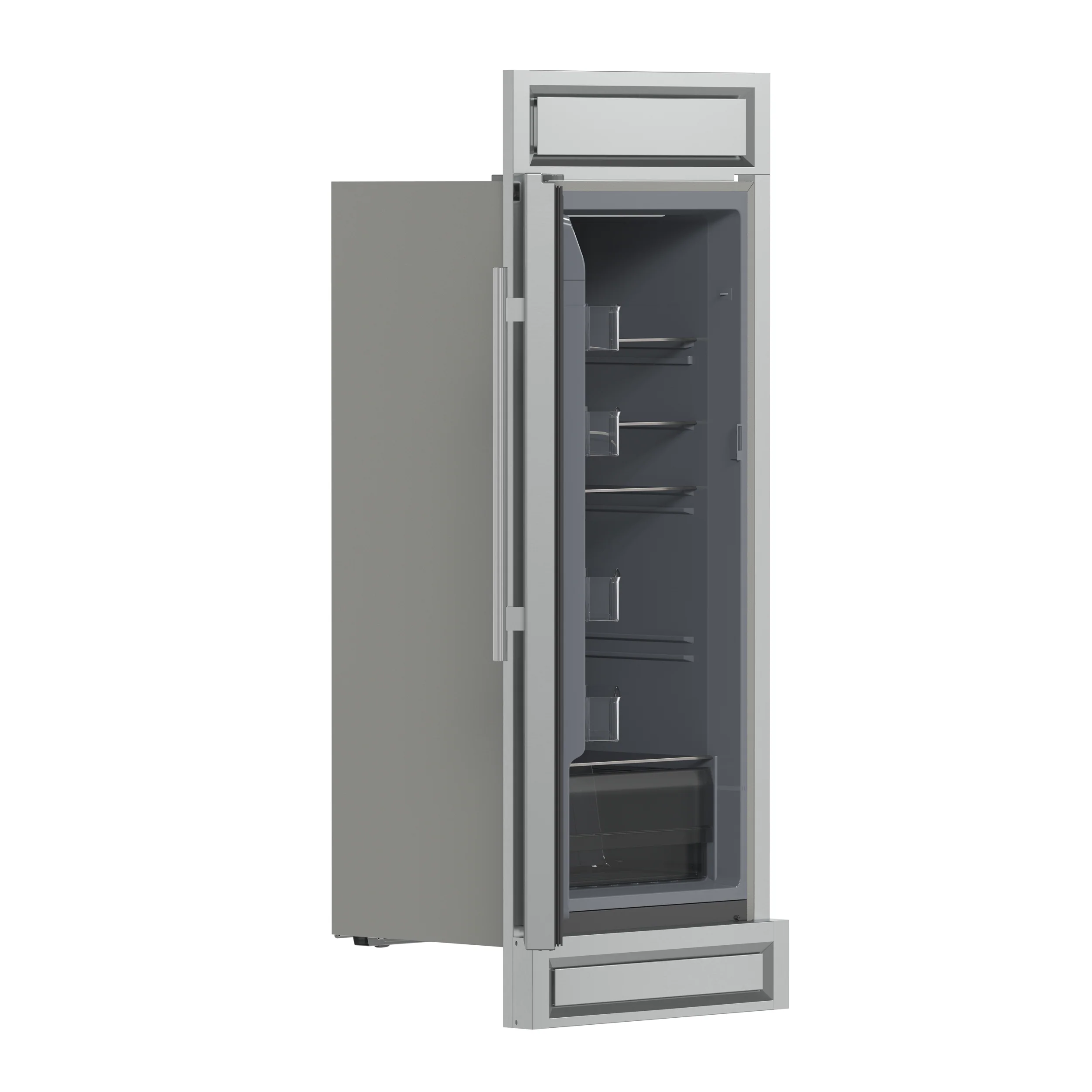 Forno Fortezza 32 Inch Left-Swing Freezer with Trim Kit, Stainless Steel, with Automatic Ice Maker - Image 5