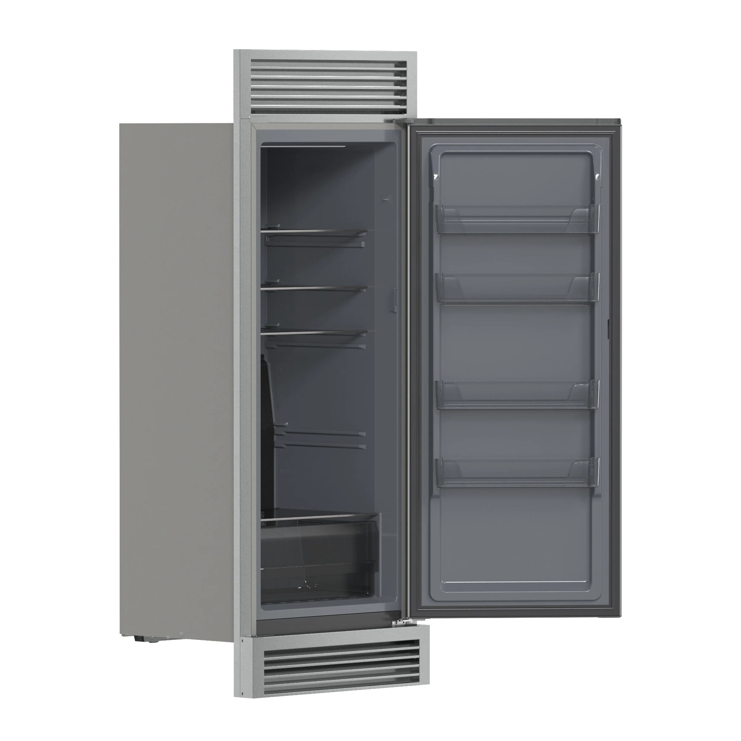 Forno Fortezza 32 Inch Right-Swing Convertible Refrigerator/Freezer with Trim Grill, Stainless Steel, Total No Frost - Image 4