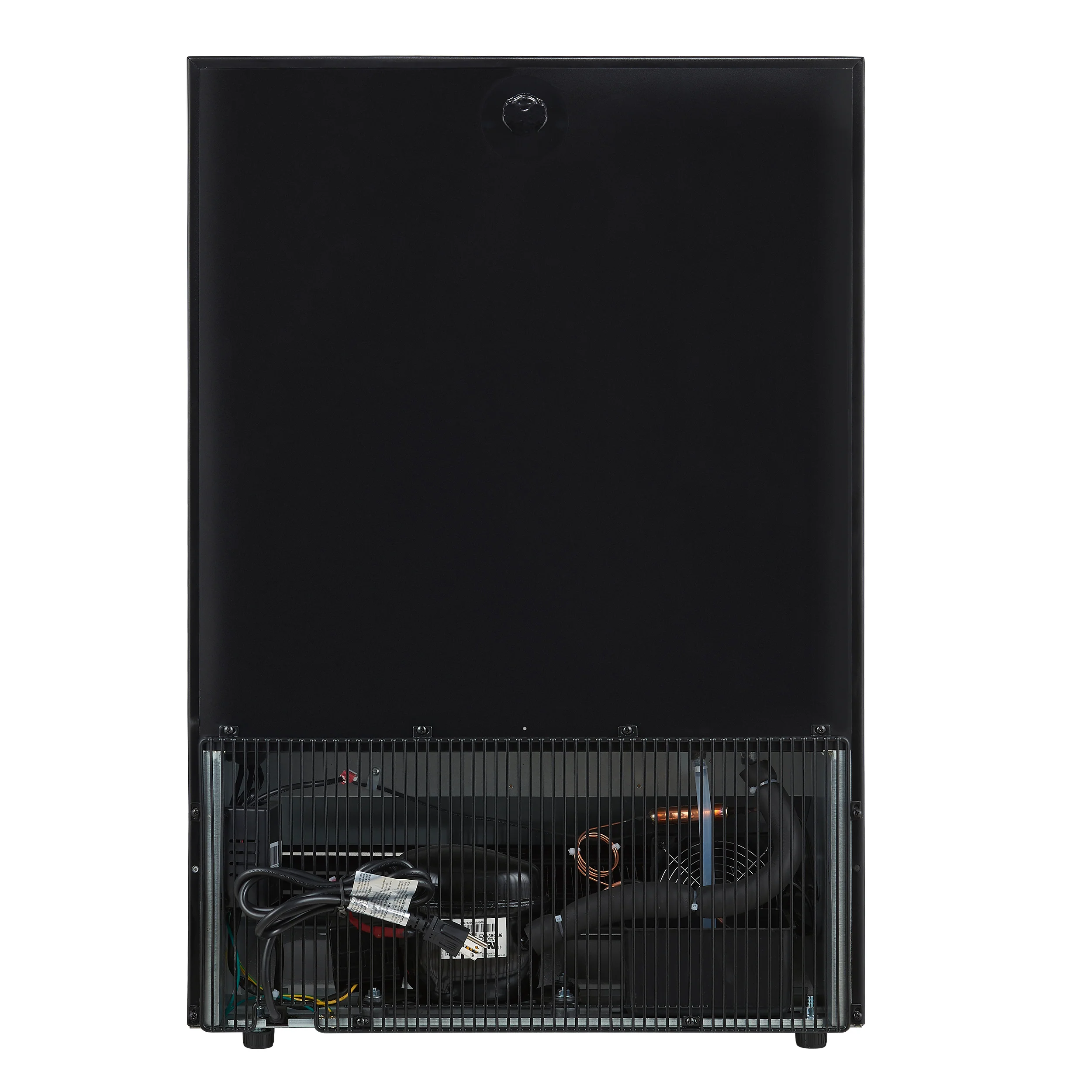 Forno Frescolino 24 Inch Beverage Cooler, Black with Antique Brass Handles, with LED Lighting, Triple Glass Door, 188 Can Capacity, Built-In or Freestanding - Image 10