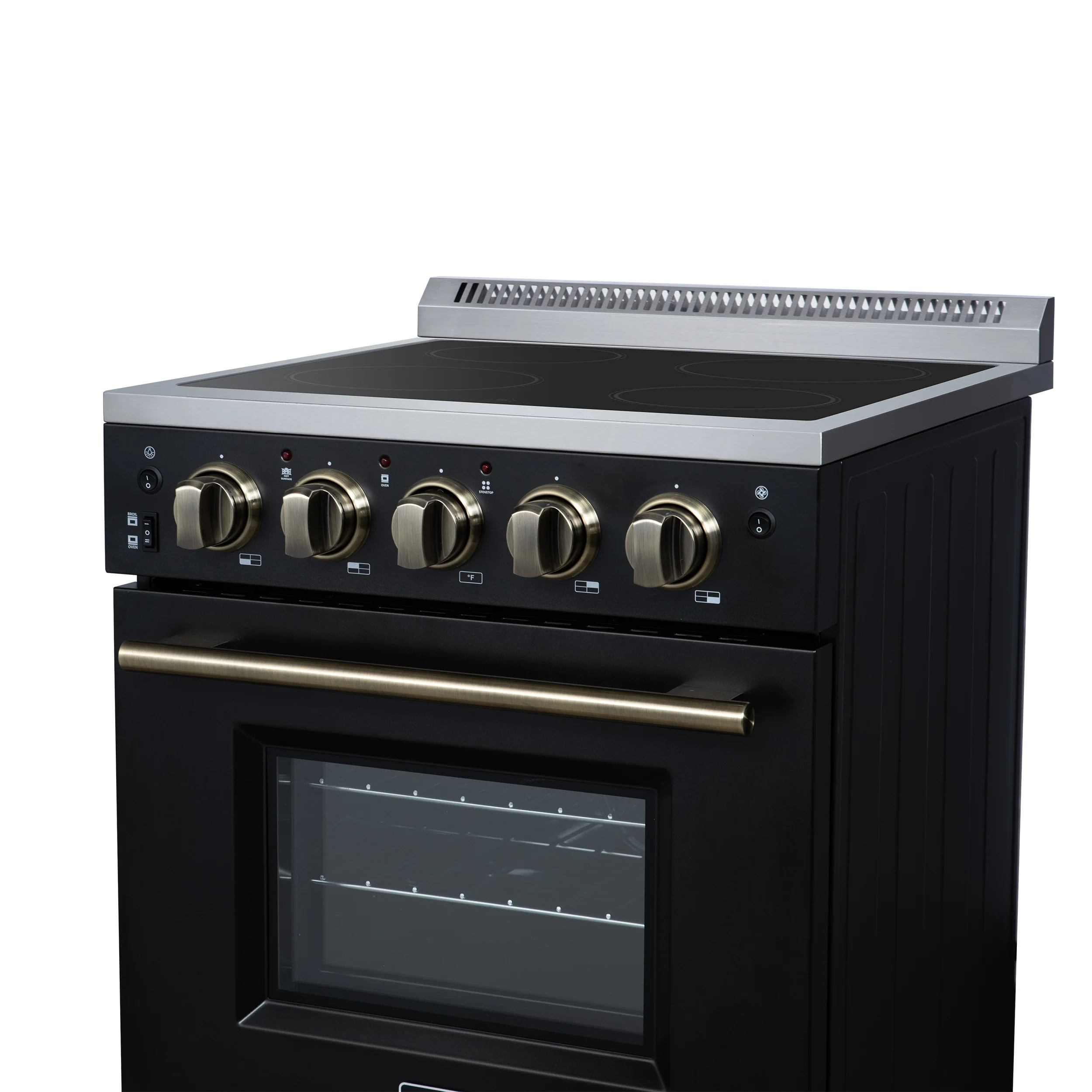 Forno Loiano 24 Inch Freestanding Electric Range in Black - Image 10