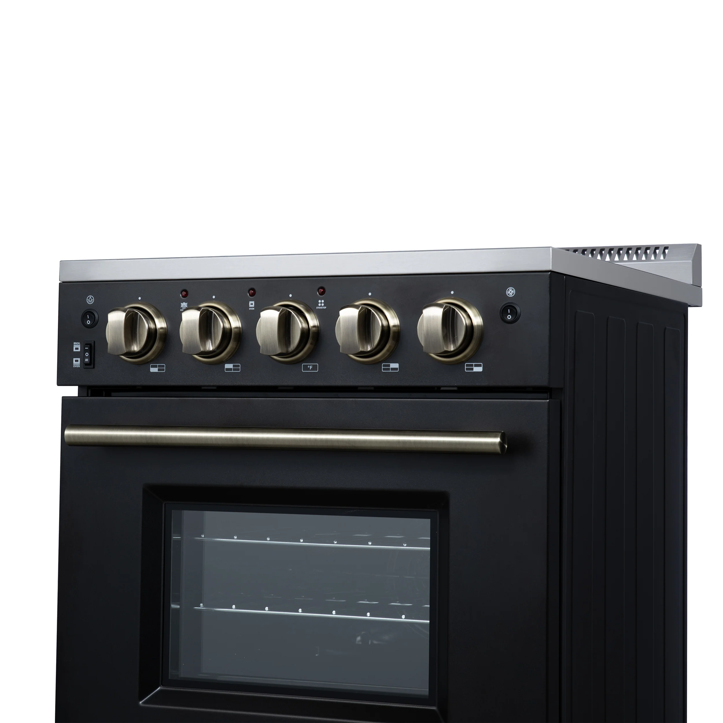 Forno Loiano 24 Inch Freestanding Electric Range in Black - Image 11