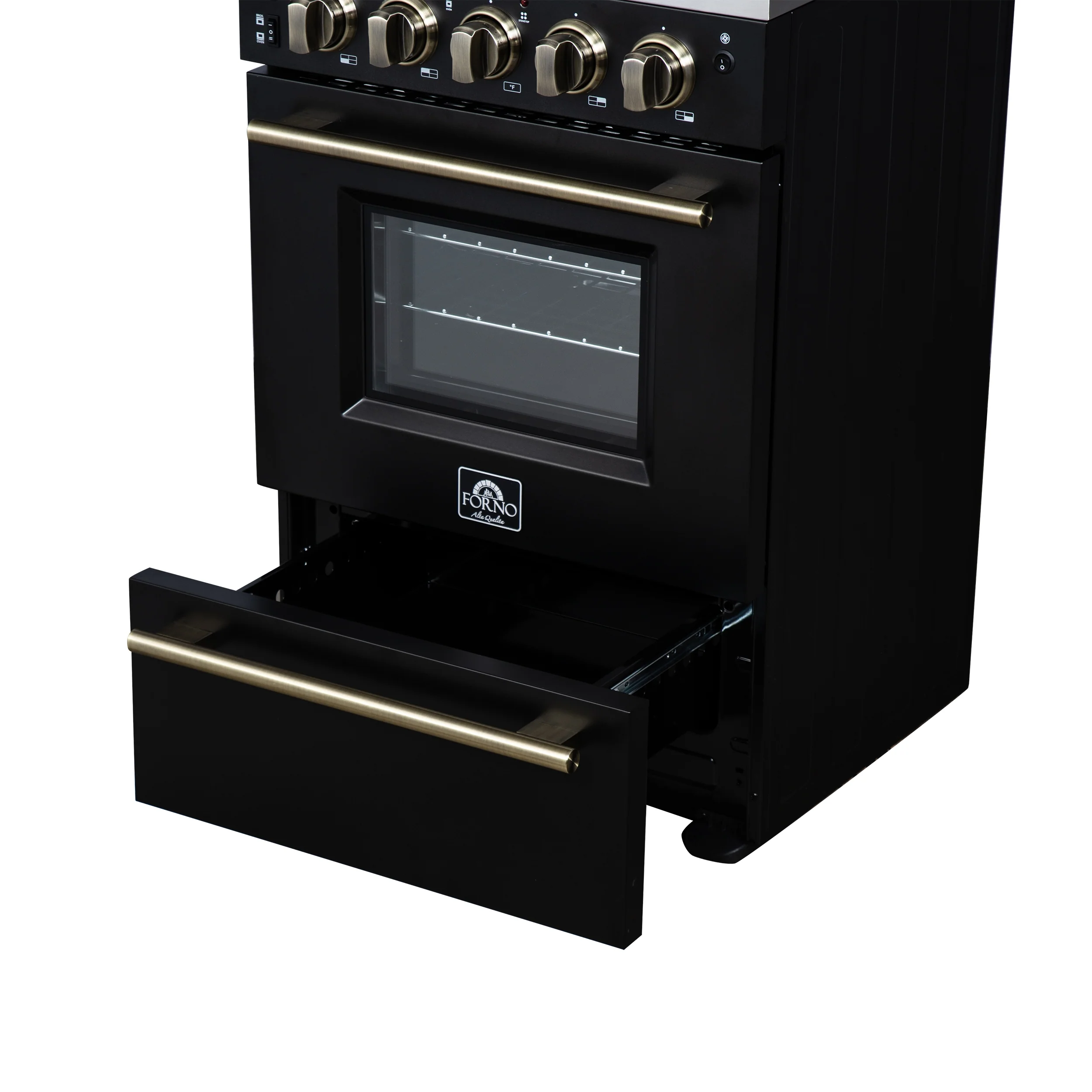 Forno Loiano 24 Inch Freestanding Electric Range in Black - Image 13