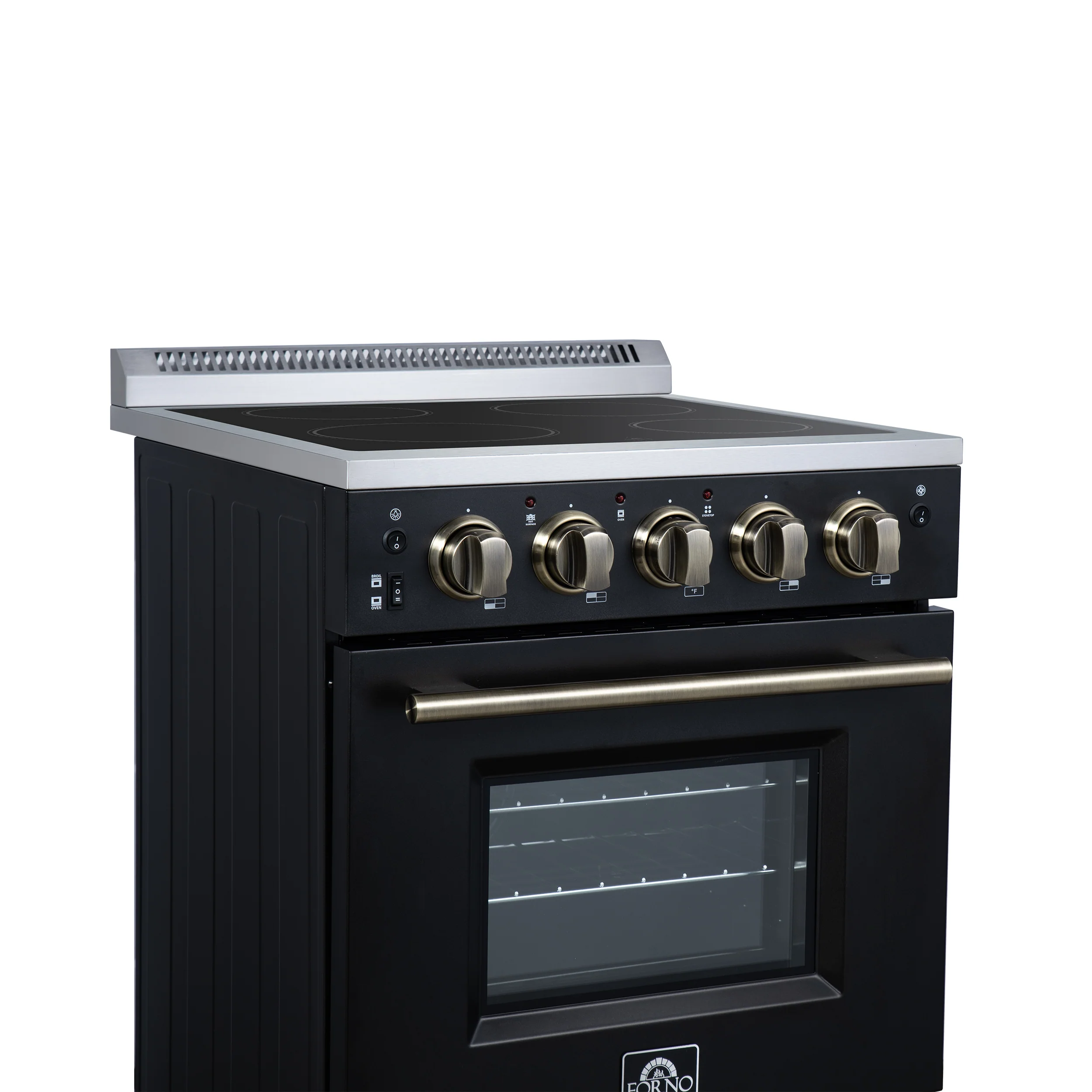 Forno Loiano 24 Inch Freestanding Electric Range in Black - Image 7