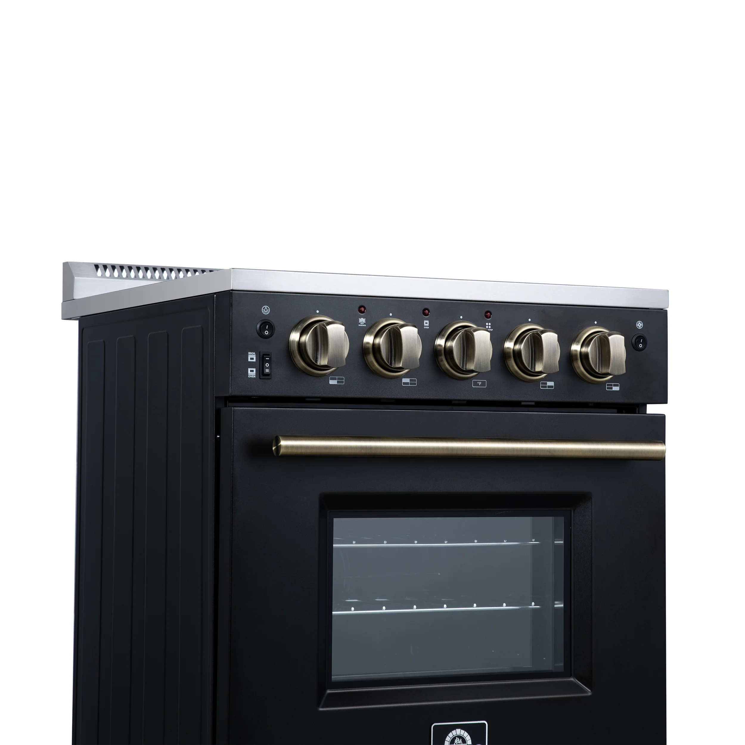 Forno Loiano 24 Inch Freestanding Electric Range in Black - Image 8