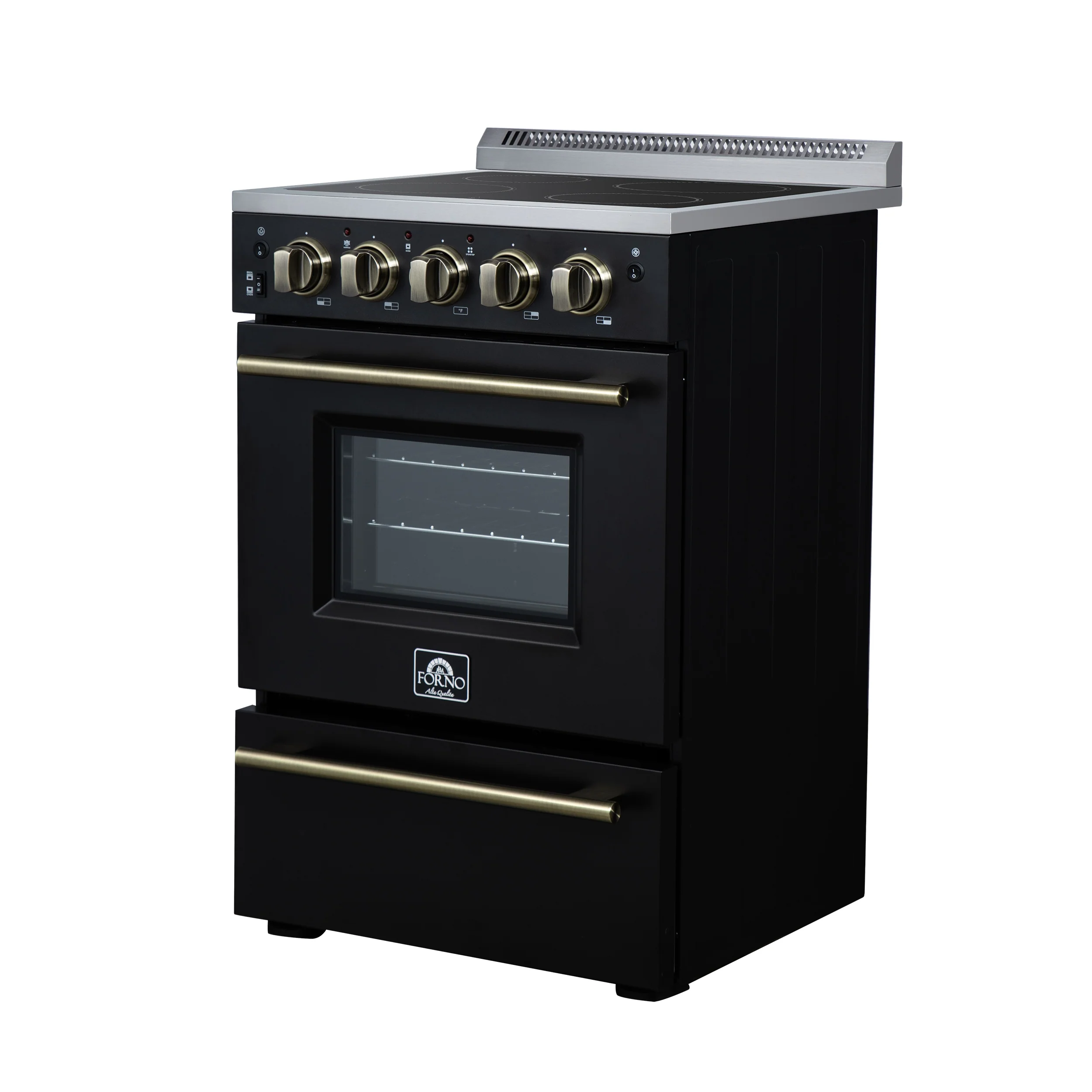 Forno Loiano 24 Inch Freestanding Electric Range in Black - Image 9