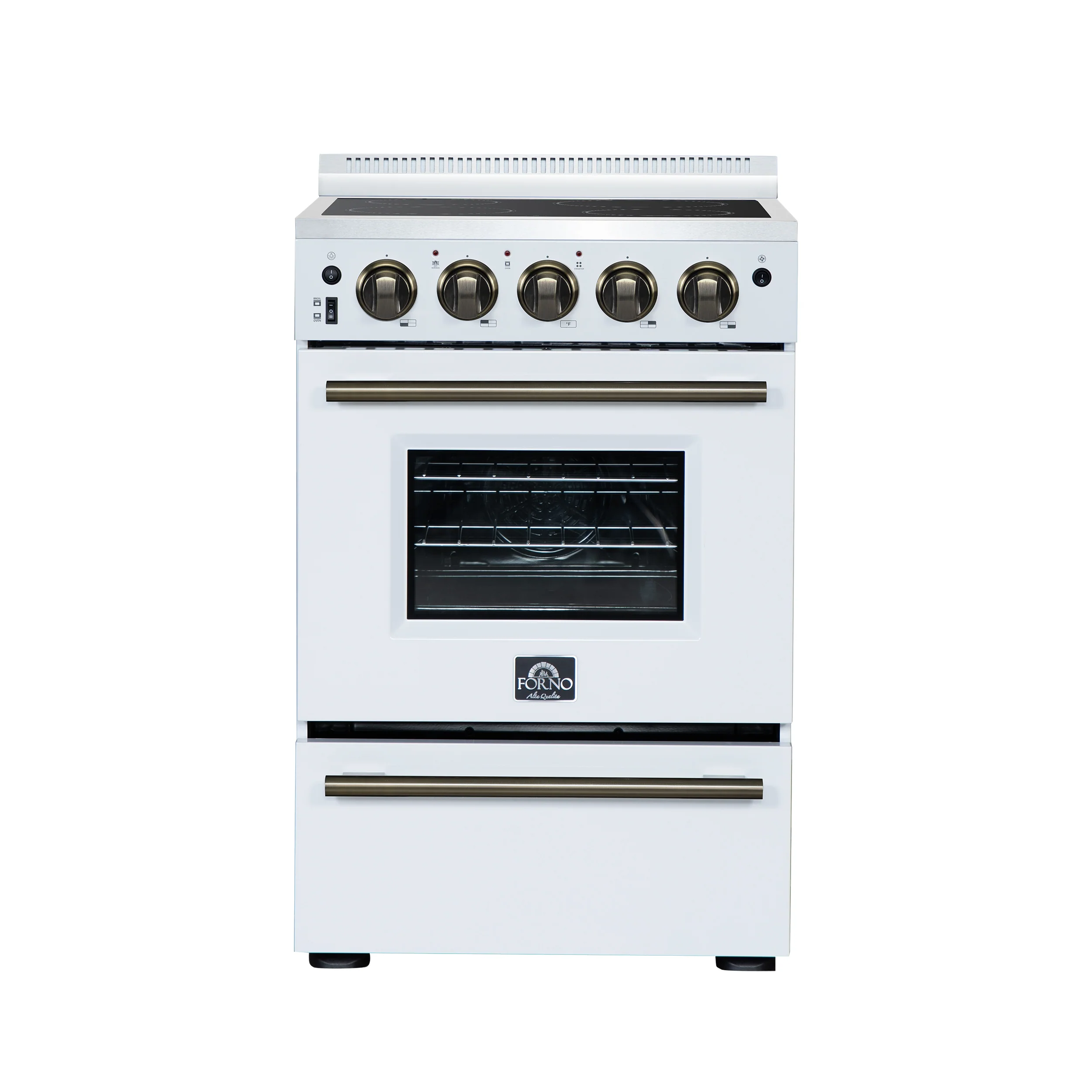 Forno Loiano 24 Inch Freestanding Electric Range in White