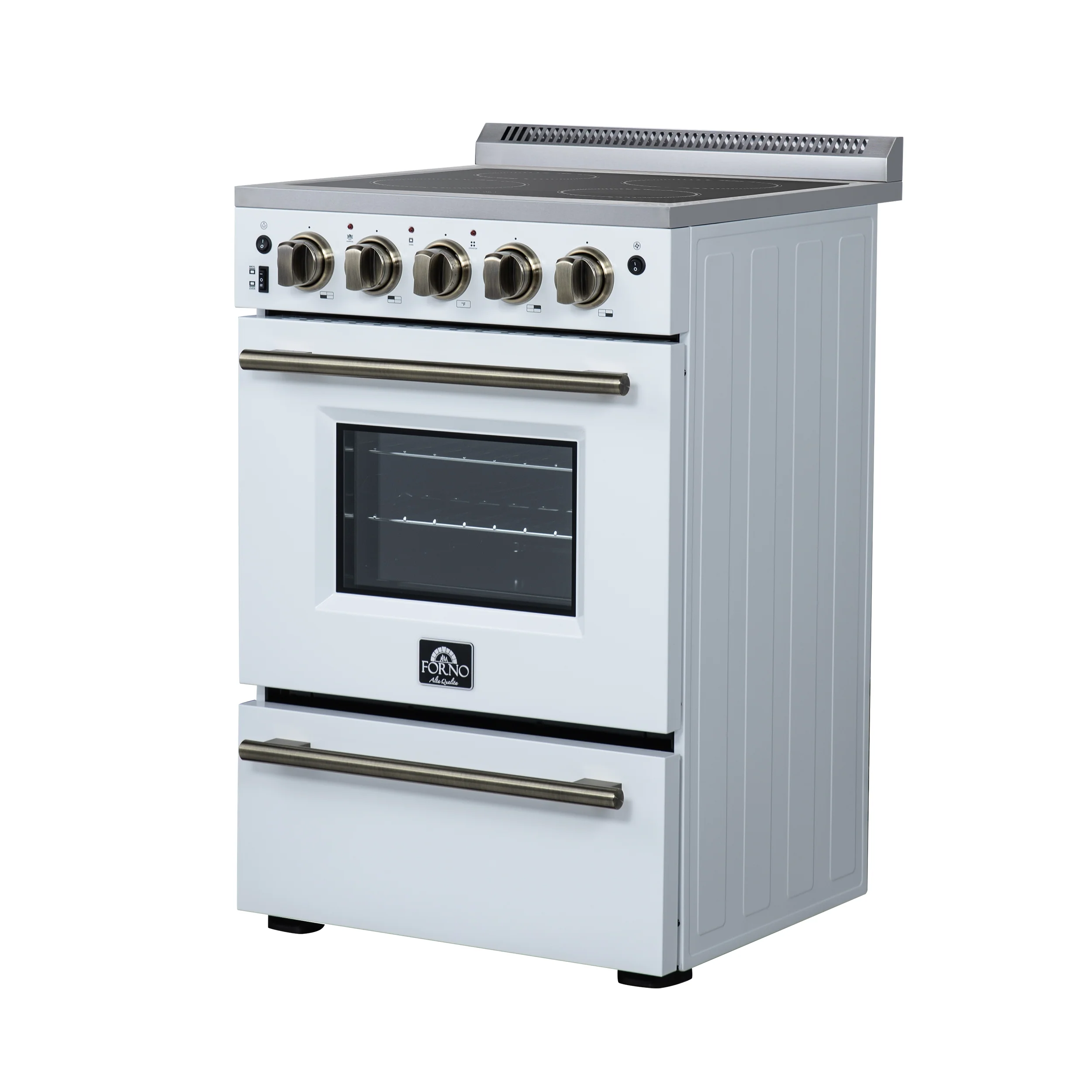 Forno Loiano 24 Inch Freestanding Electric Range in White - Image 13